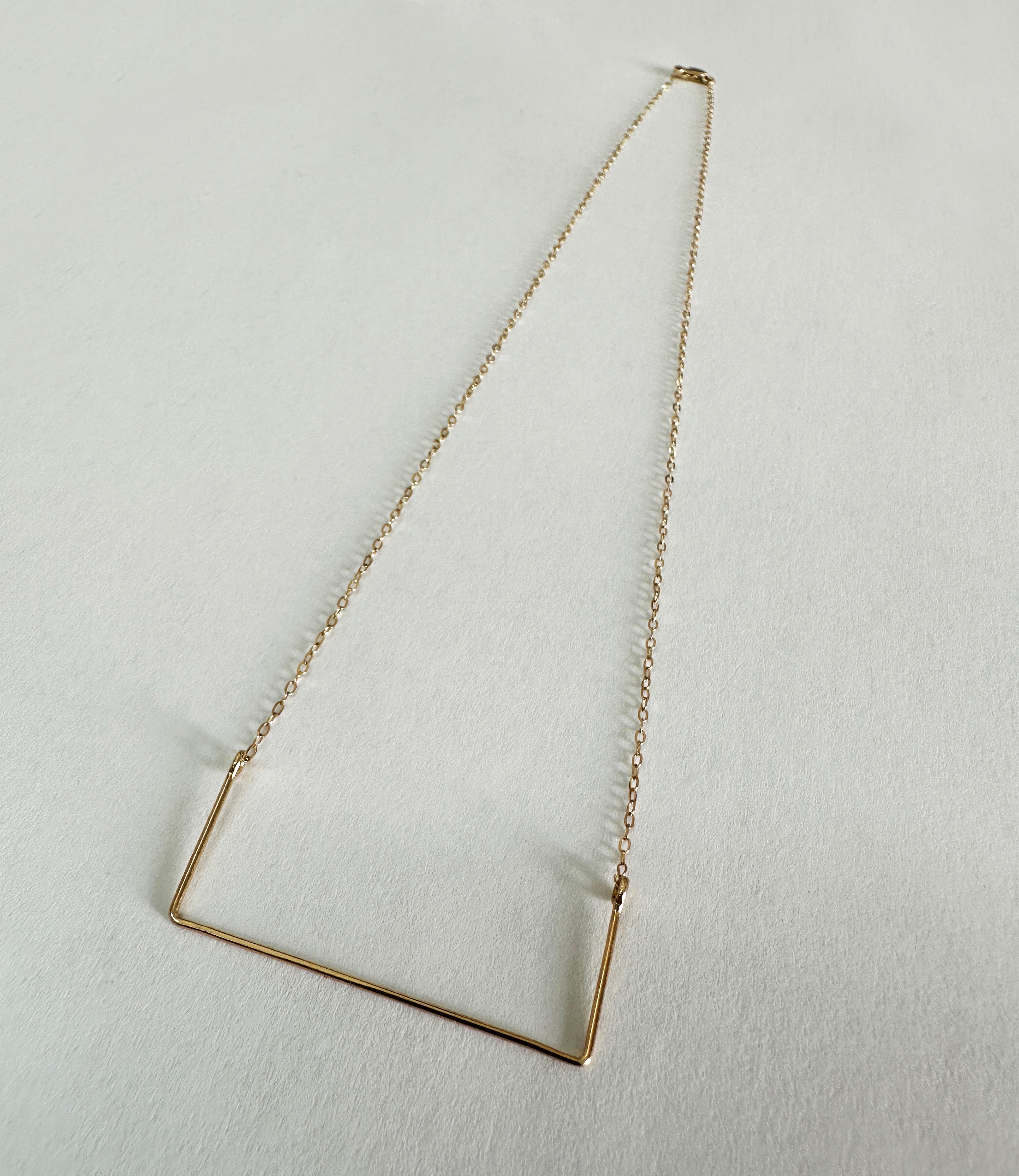 →OPEN RECTANGLE NECKLACE← NECKLACE