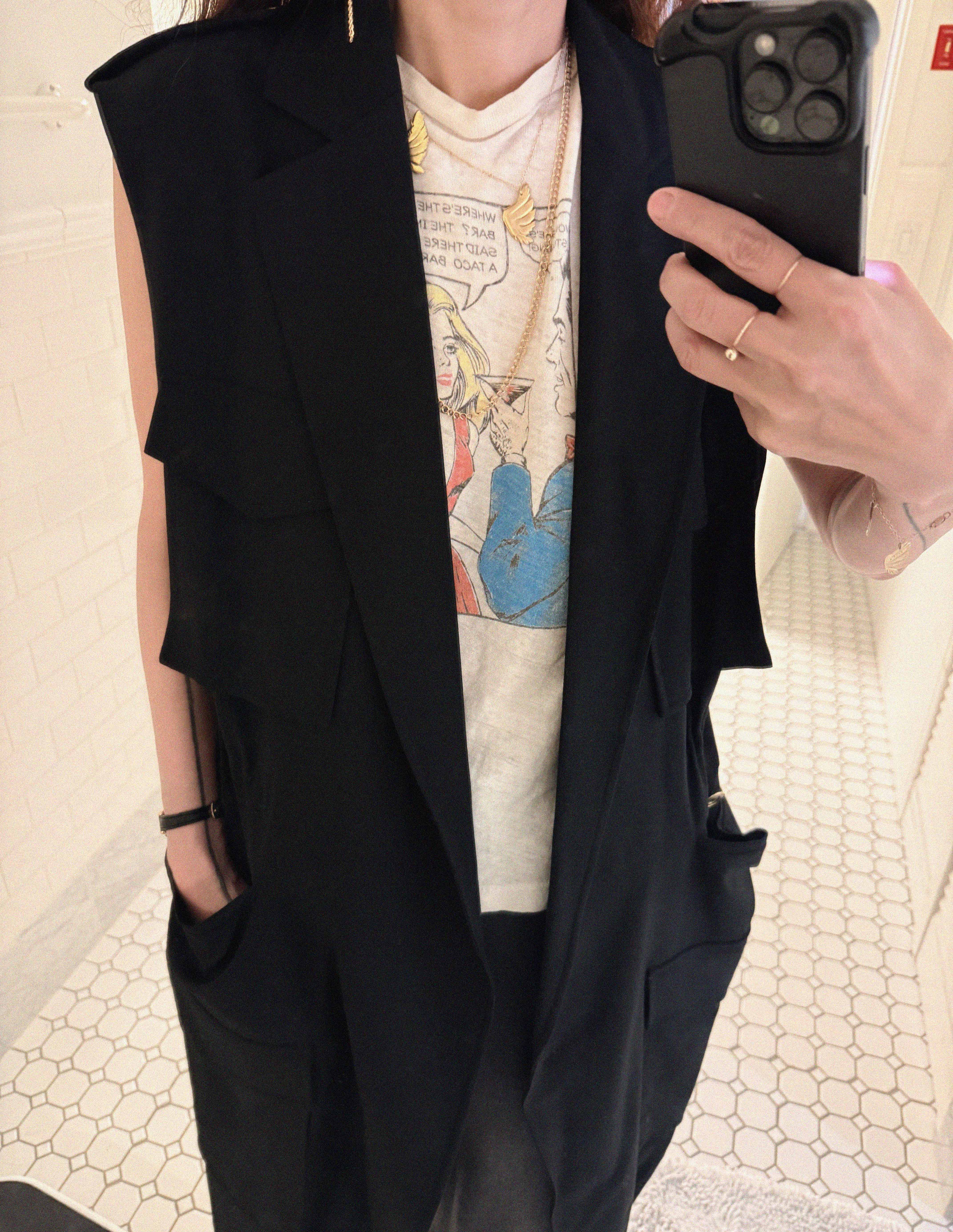 →ACNE STUDIOS ARCHITECT LONG VEST← SANG A SELECTS