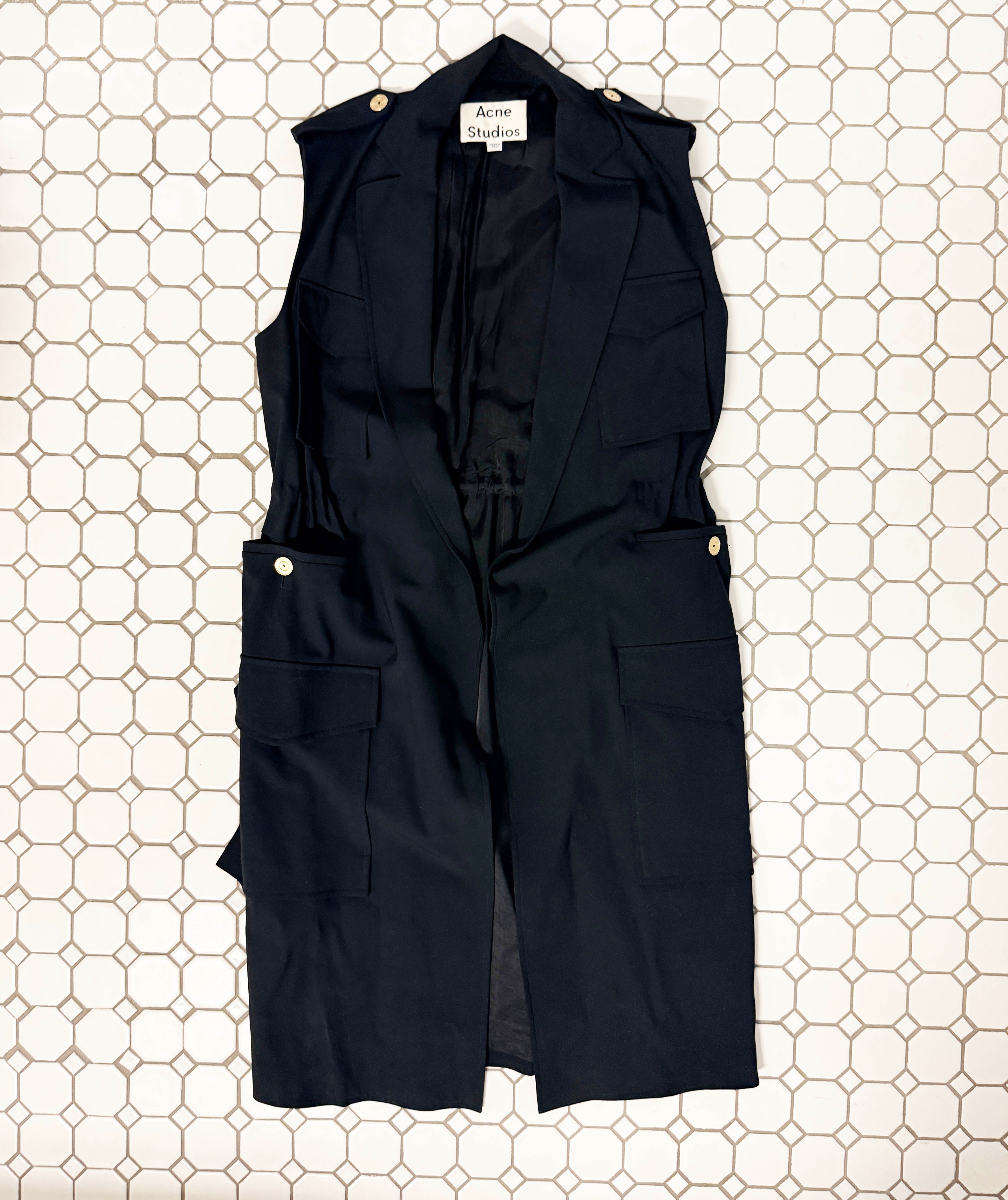 →ACNE STUDIOS ARCHITECT LONG VEST← SANG A SELECTS