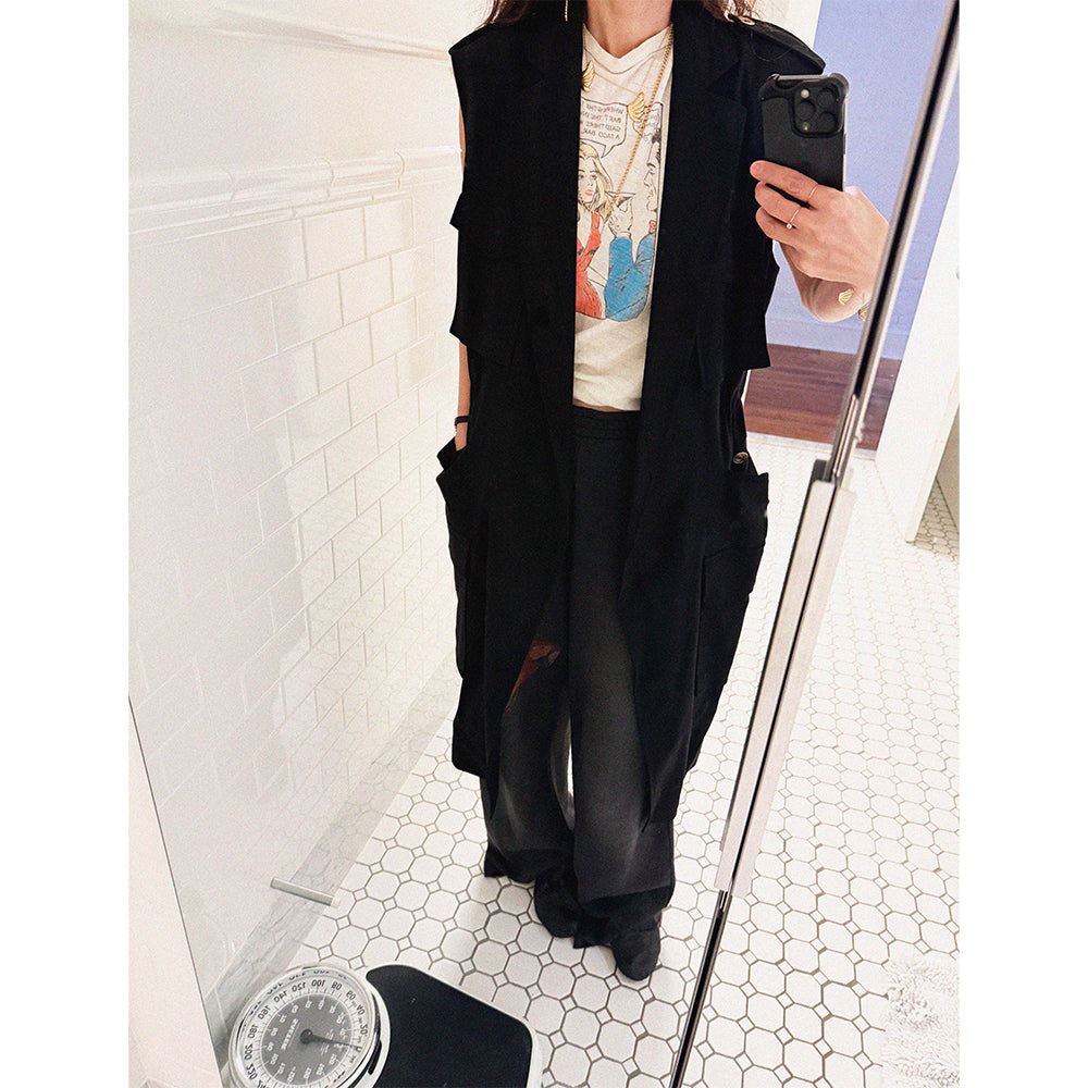 →ACNE STUDIOS ARCHITECT LONG VEST← SANG A SELECTS
