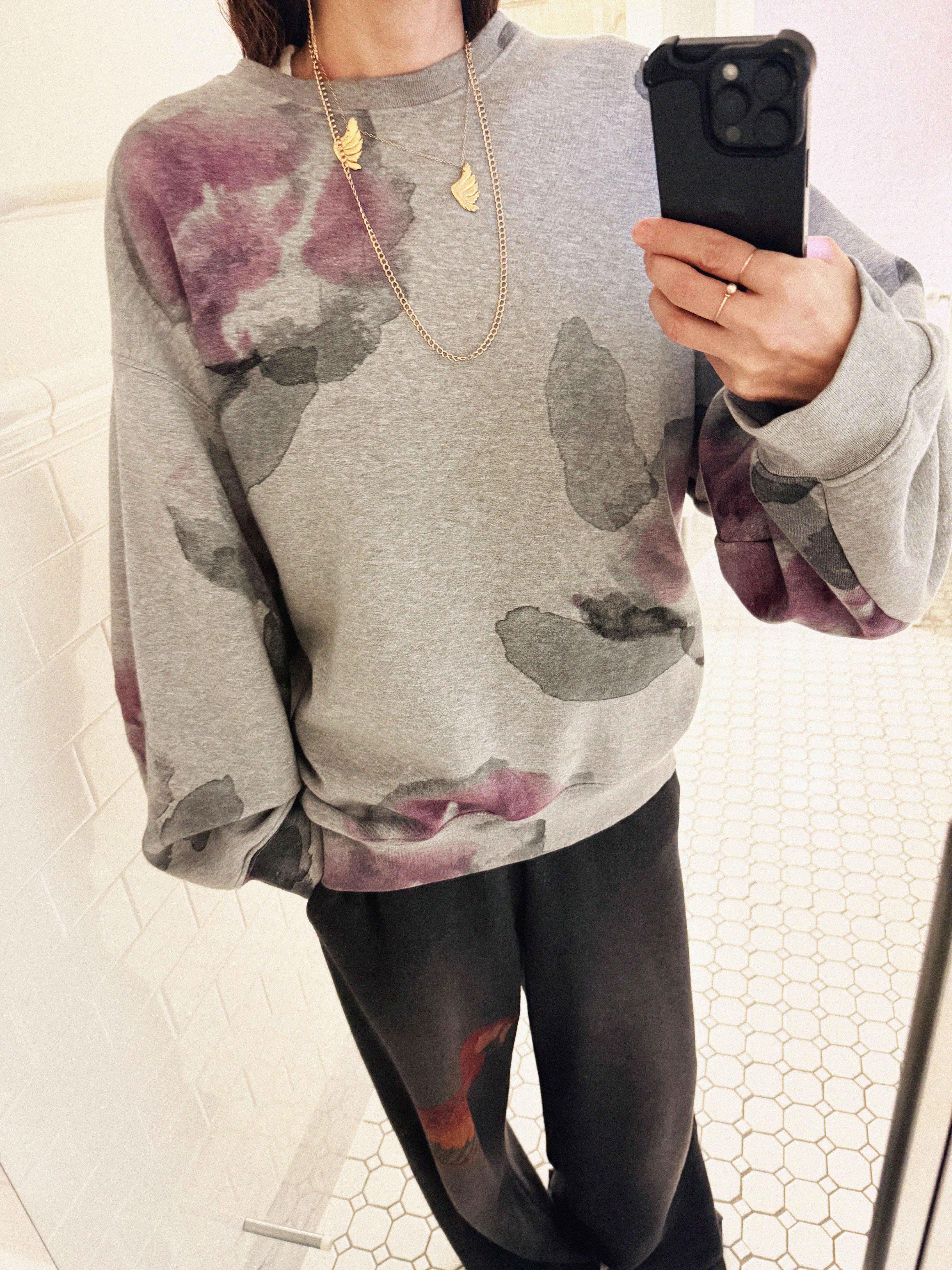 →ACNE STUDIOS LARGE FLOWER SWEATSHIRT← SANG A SELECTS