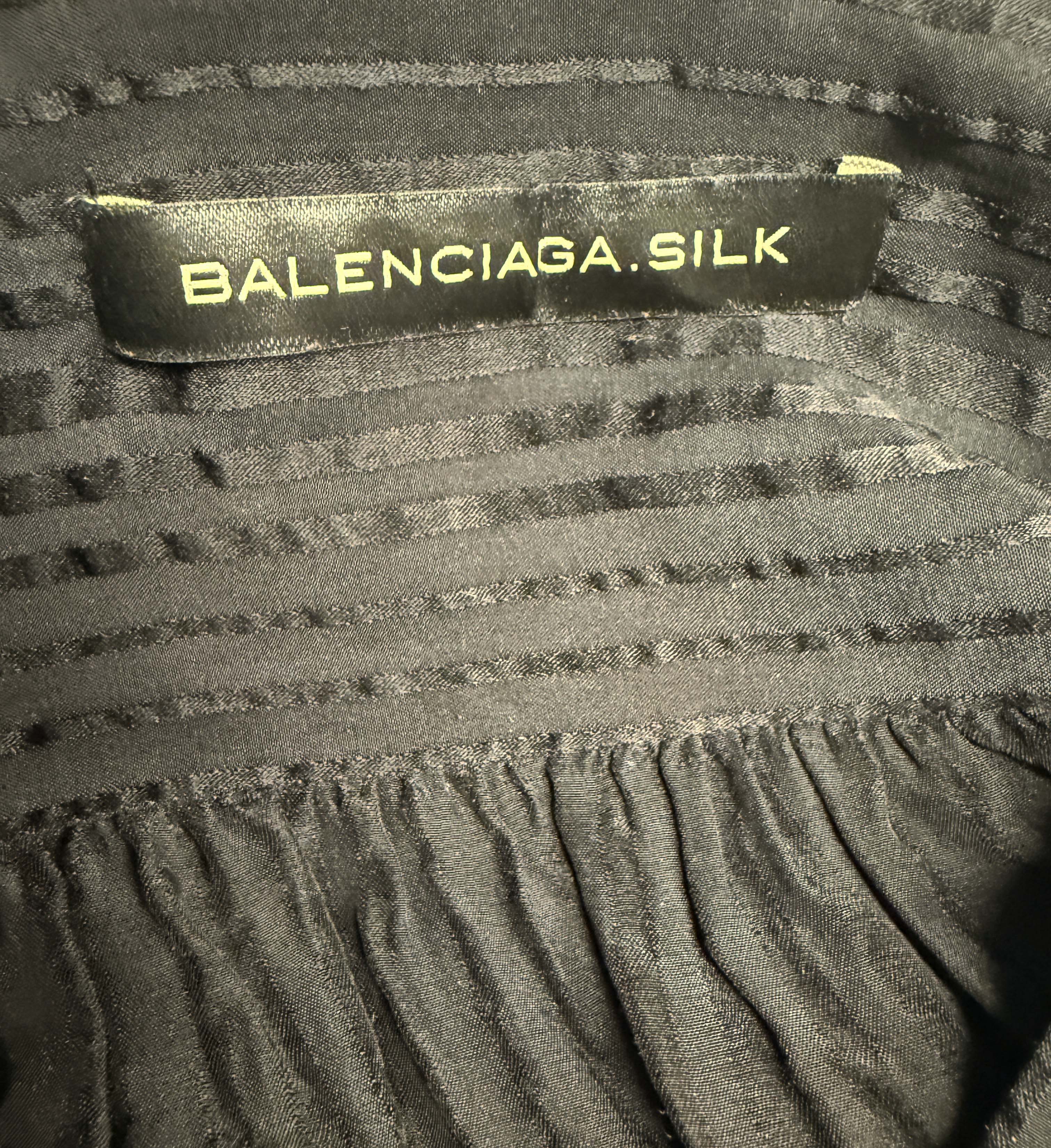 →BALENCIAGA BLACK SILK DRESS← SANG A SELECTS