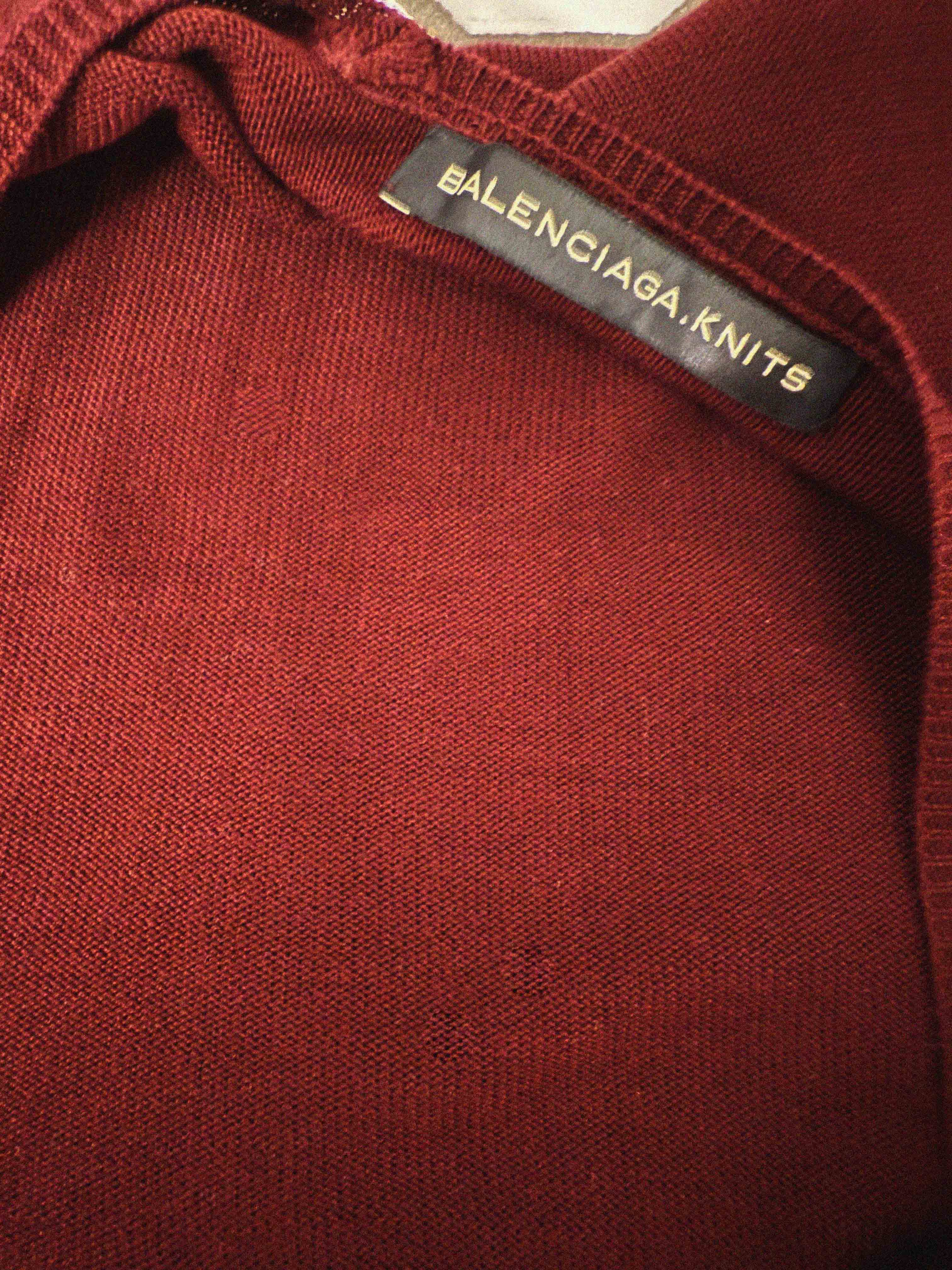 →BALENCIAGA RICH WINE RED KNIT DRESS← SANG A SELECTS