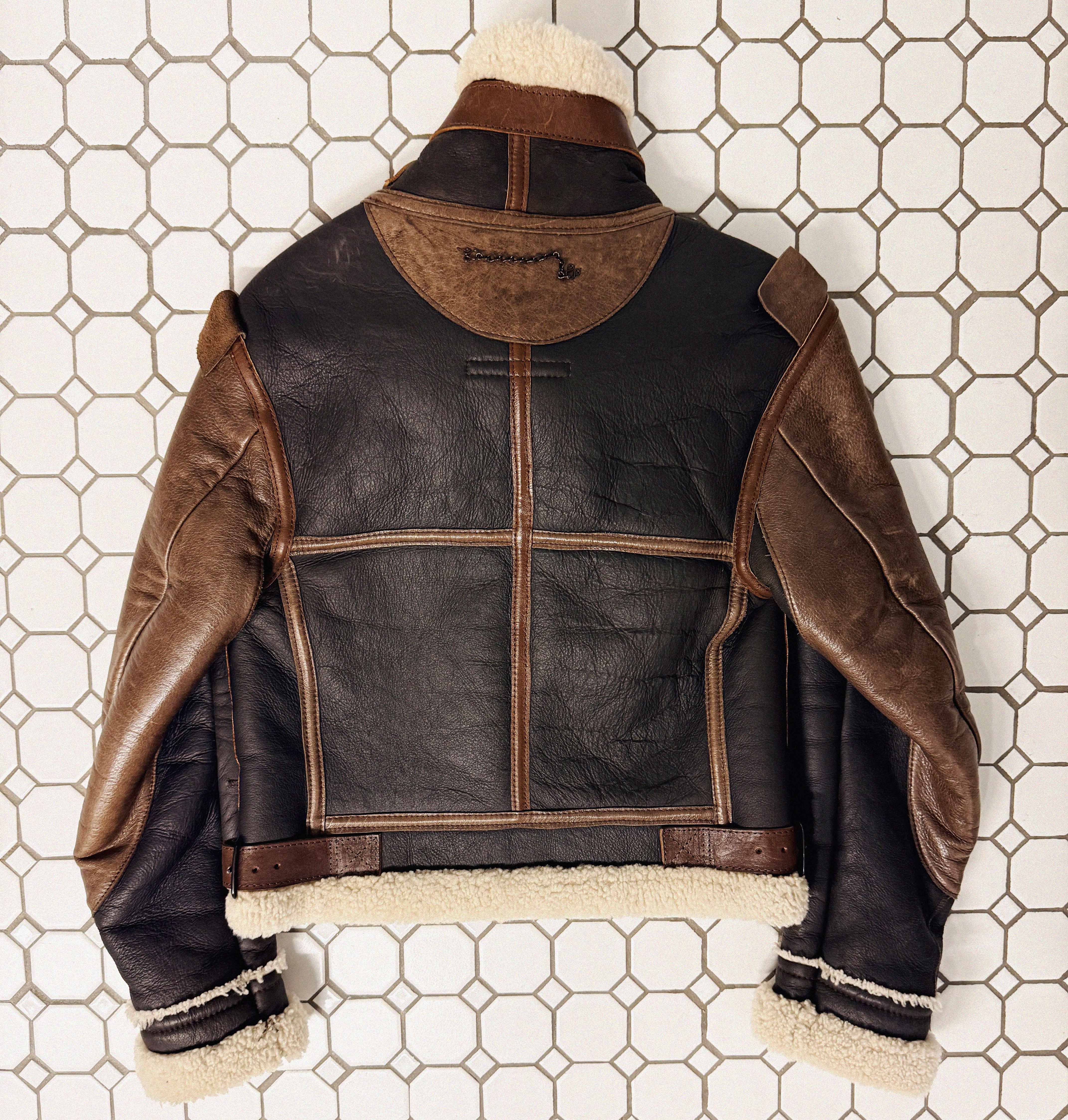 →BALENCIAGA SHEARLING AVIATOR JACKET← SANG A SELECTS