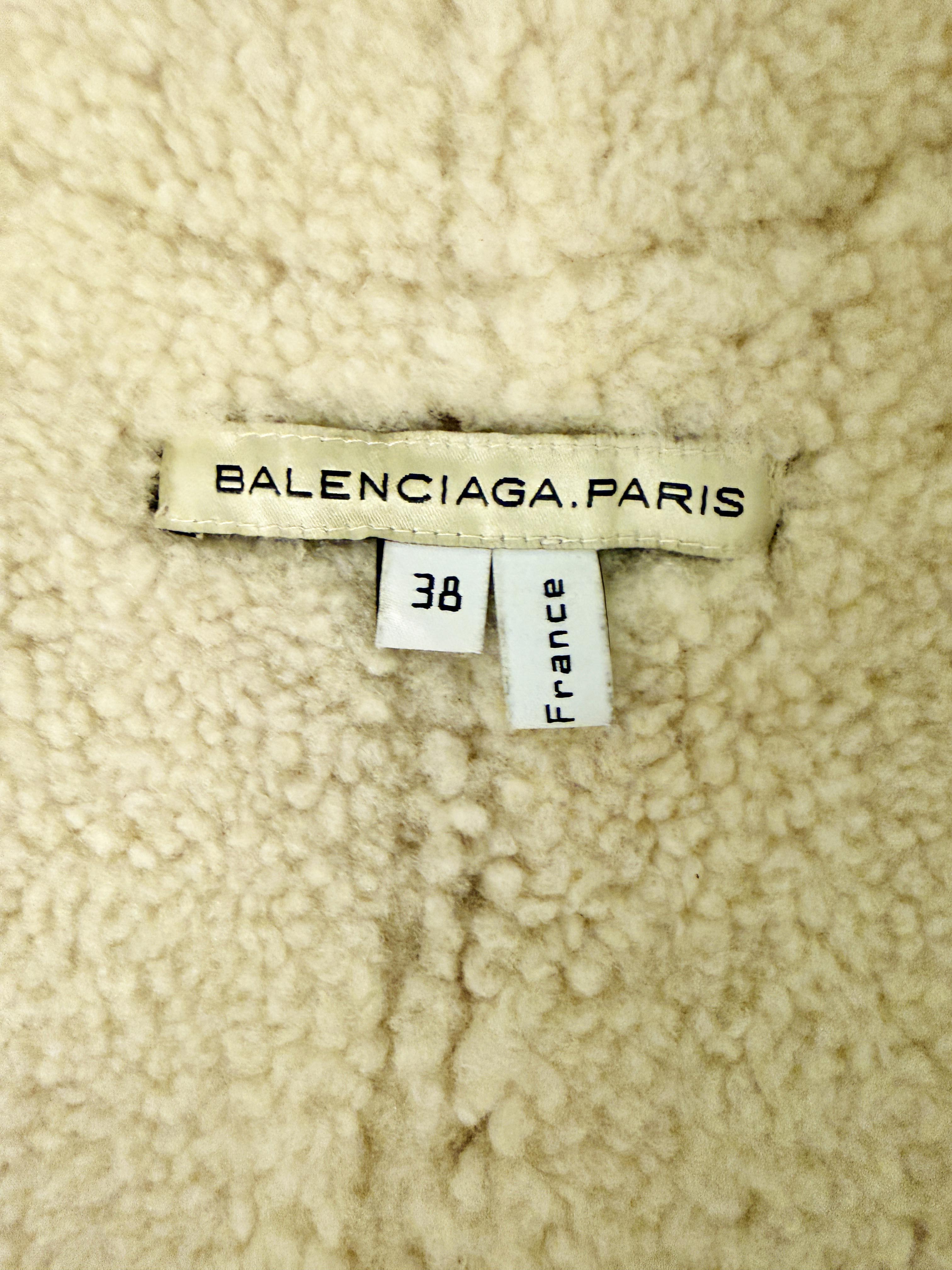 →BALENCIAGA SHEARLING AVIATOR JACKET← SANG A SELECTS