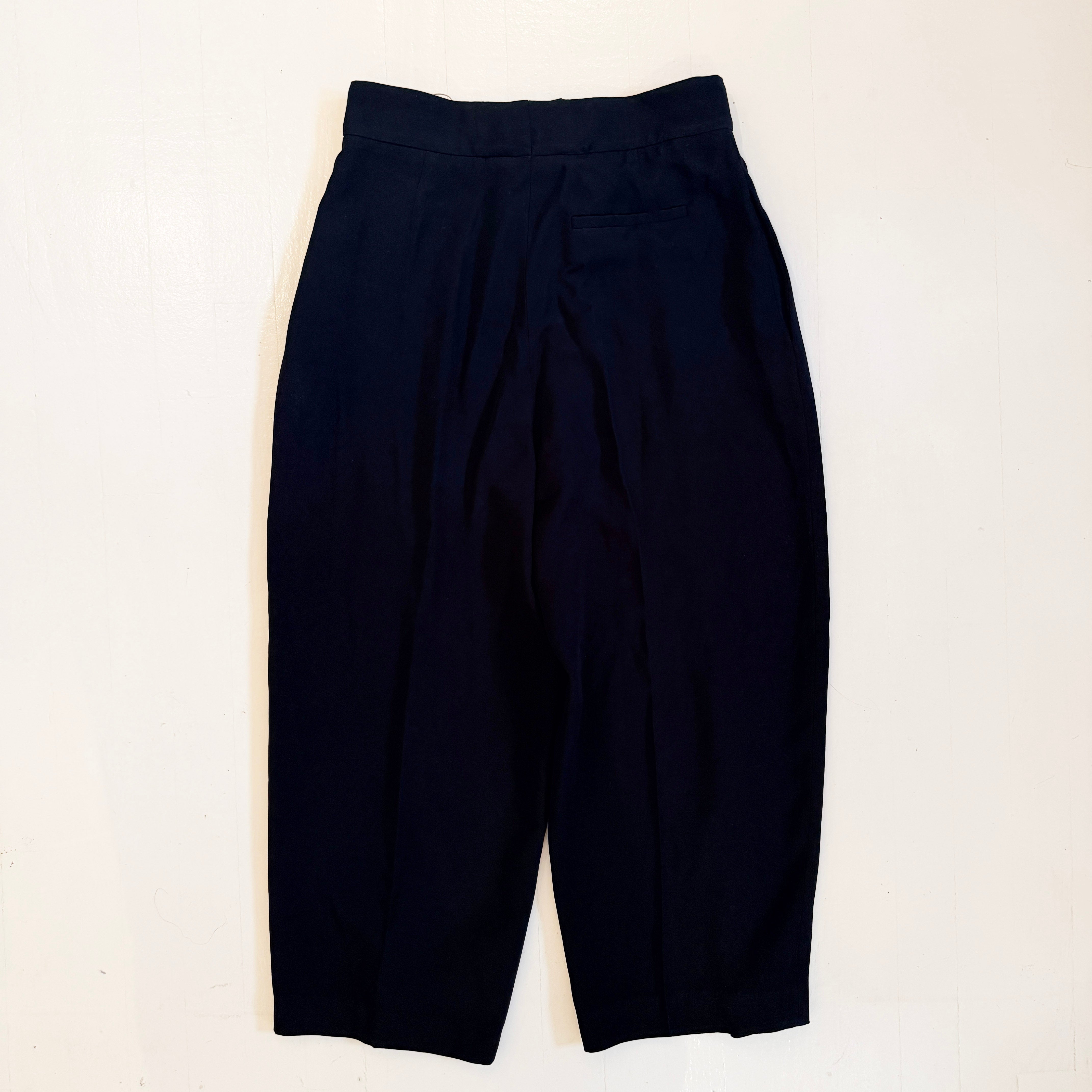 →CHLOÉ BLACK PLEATED WIDE-LEG TROUSERS← SANG A SELECTS