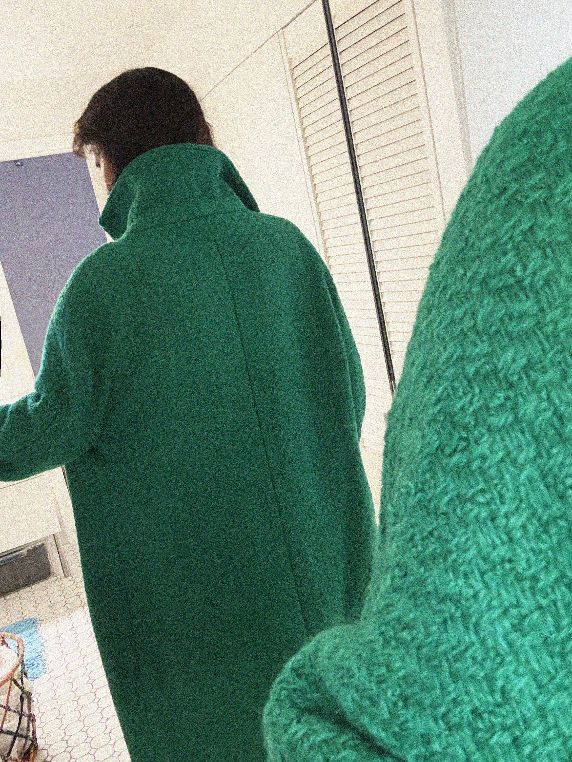 →CHRISTIAN DIOR VINTAGE GREEN COAT← SANG A SELECTS