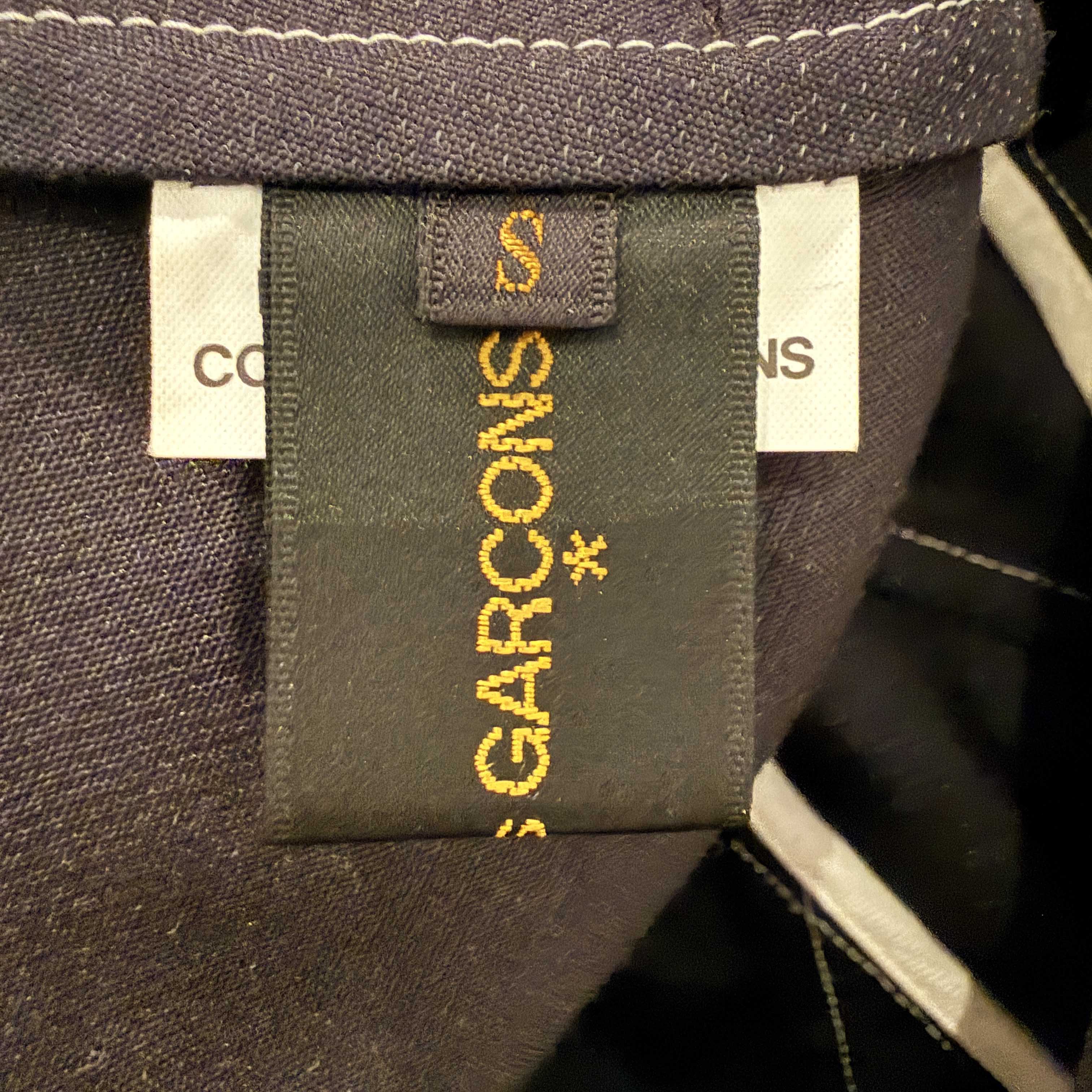 →COMME DES GARÇONS BLACK & LIGHT GREY SCULPTURAL DECONSTRUCTED JACKET← SANG A SELECTS