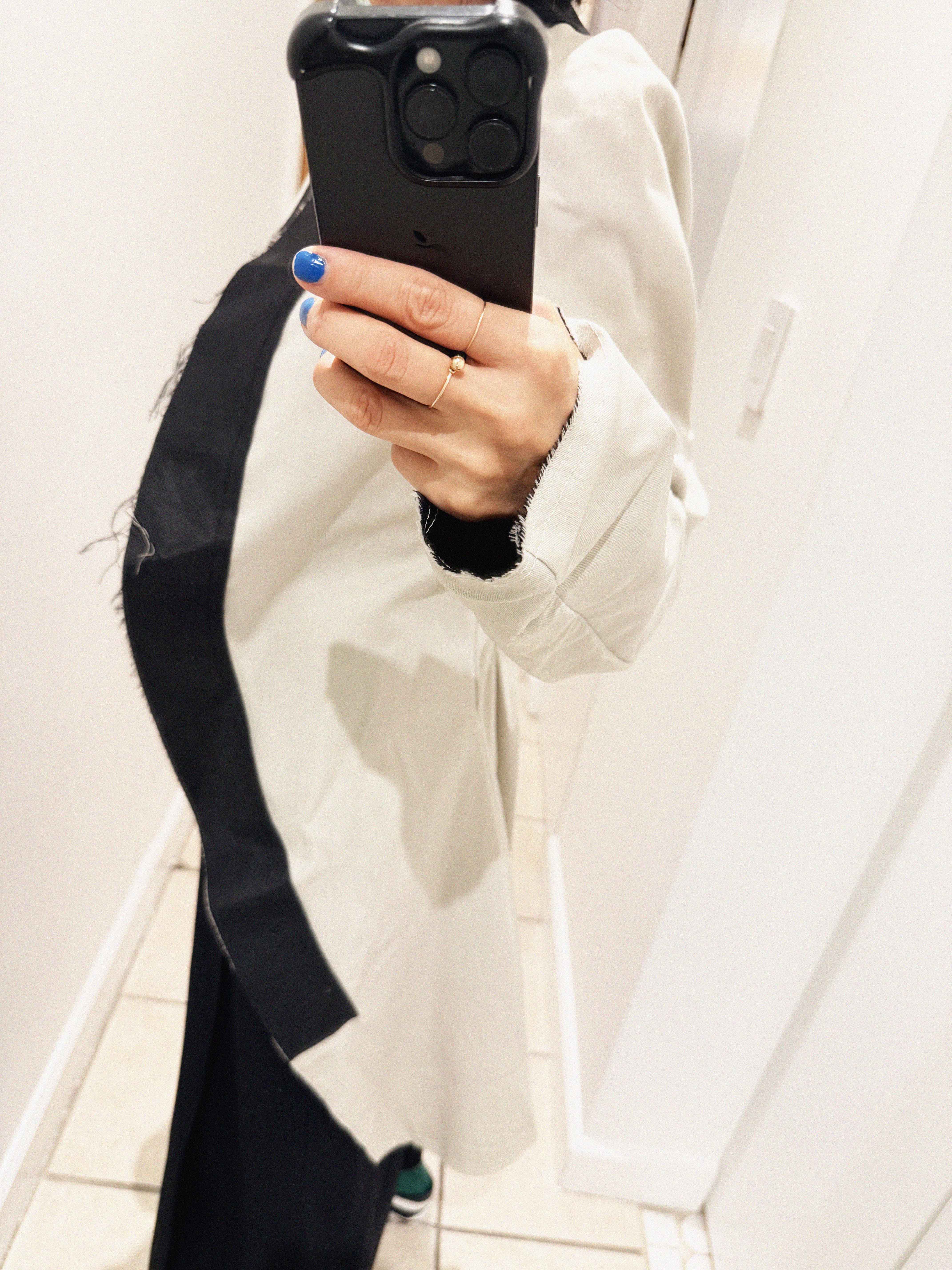 →COMME DES GARÇONS BLACK & LIGHT GREY SCULPTURAL DECONSTRUCTED JACKET← SANG A SELECTS