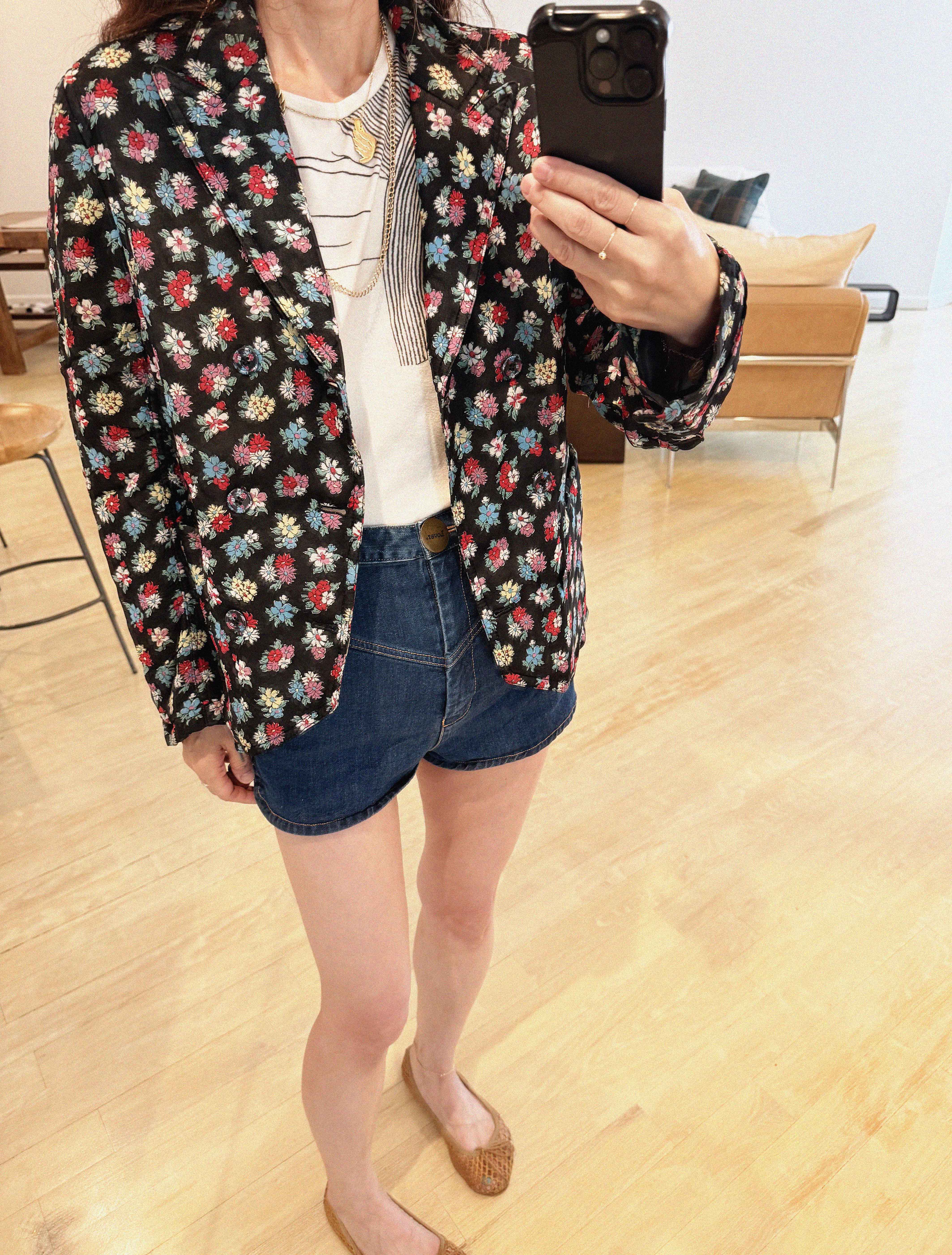 →COMME DES GARÇONS TRICOT FLORAL DOUBLE-BREASTED JACKET← SANG A SELECTS