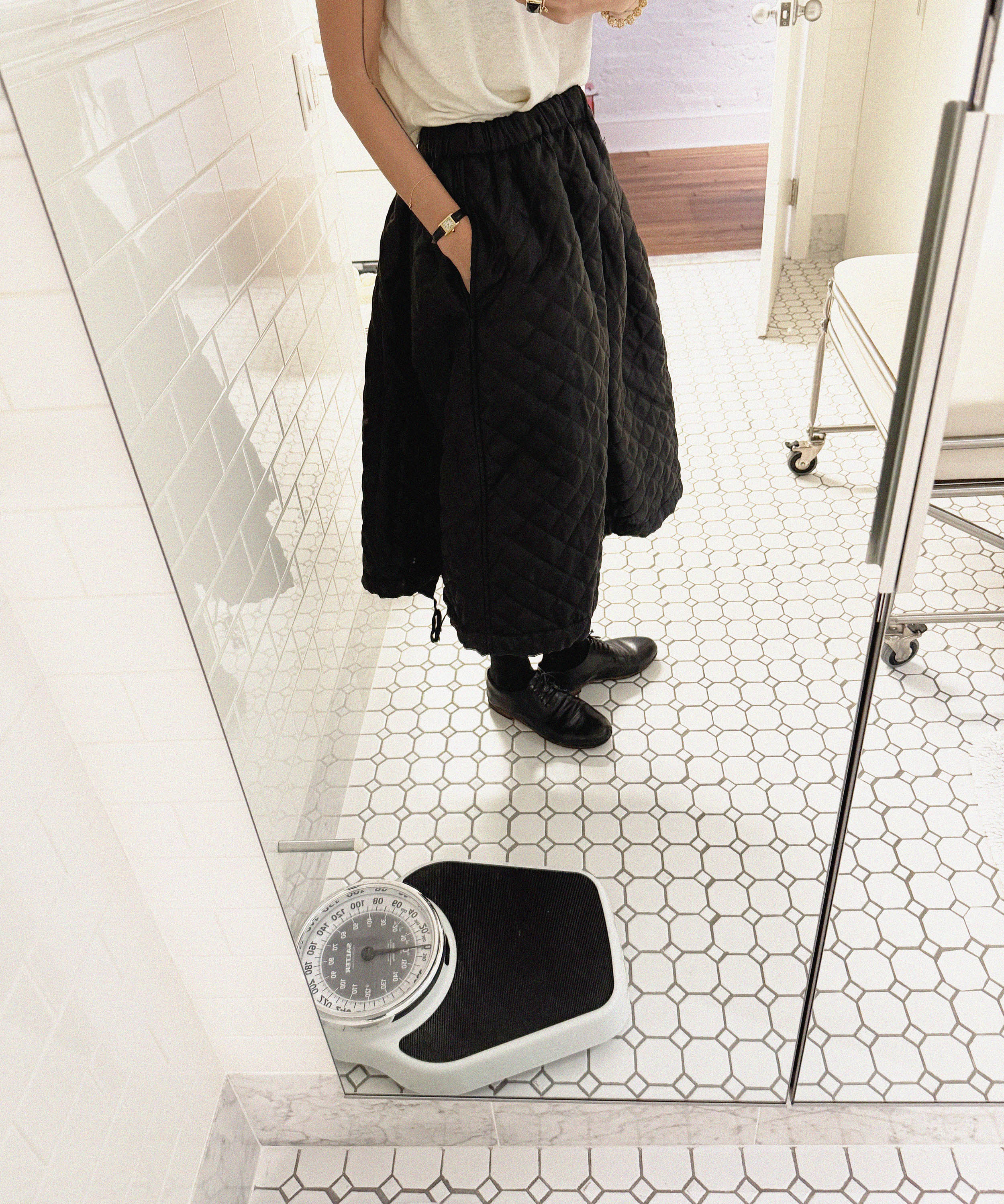 →COMME DES GARÇONS QUILTED SKIRT← SANG A SELECTS