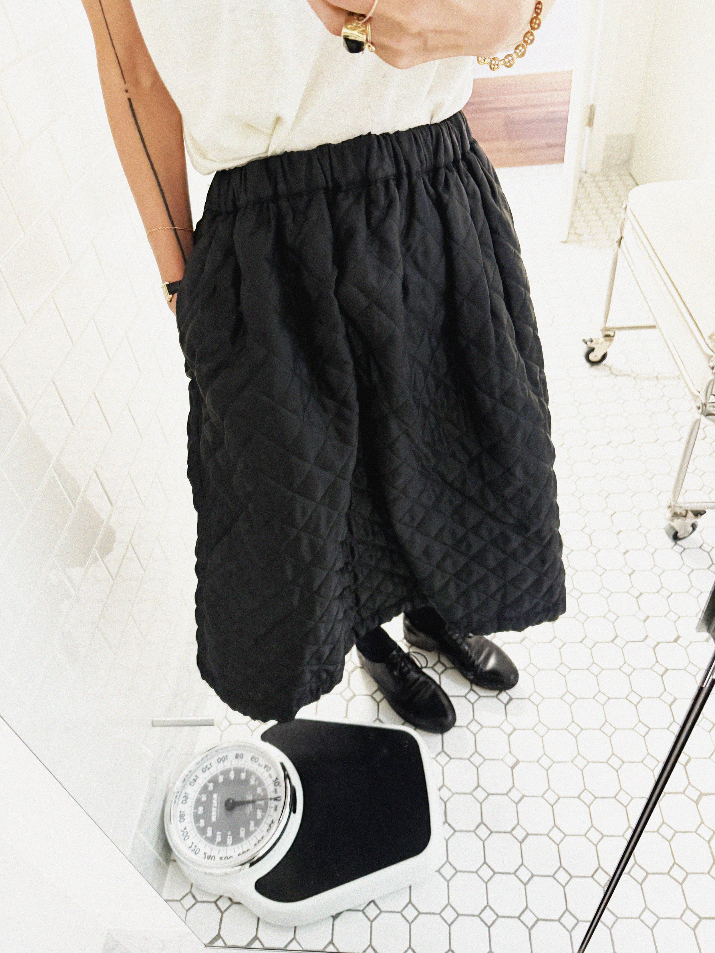 →COMME DES GARÇONS QUILTED SKIRT← SANG A SELECTS