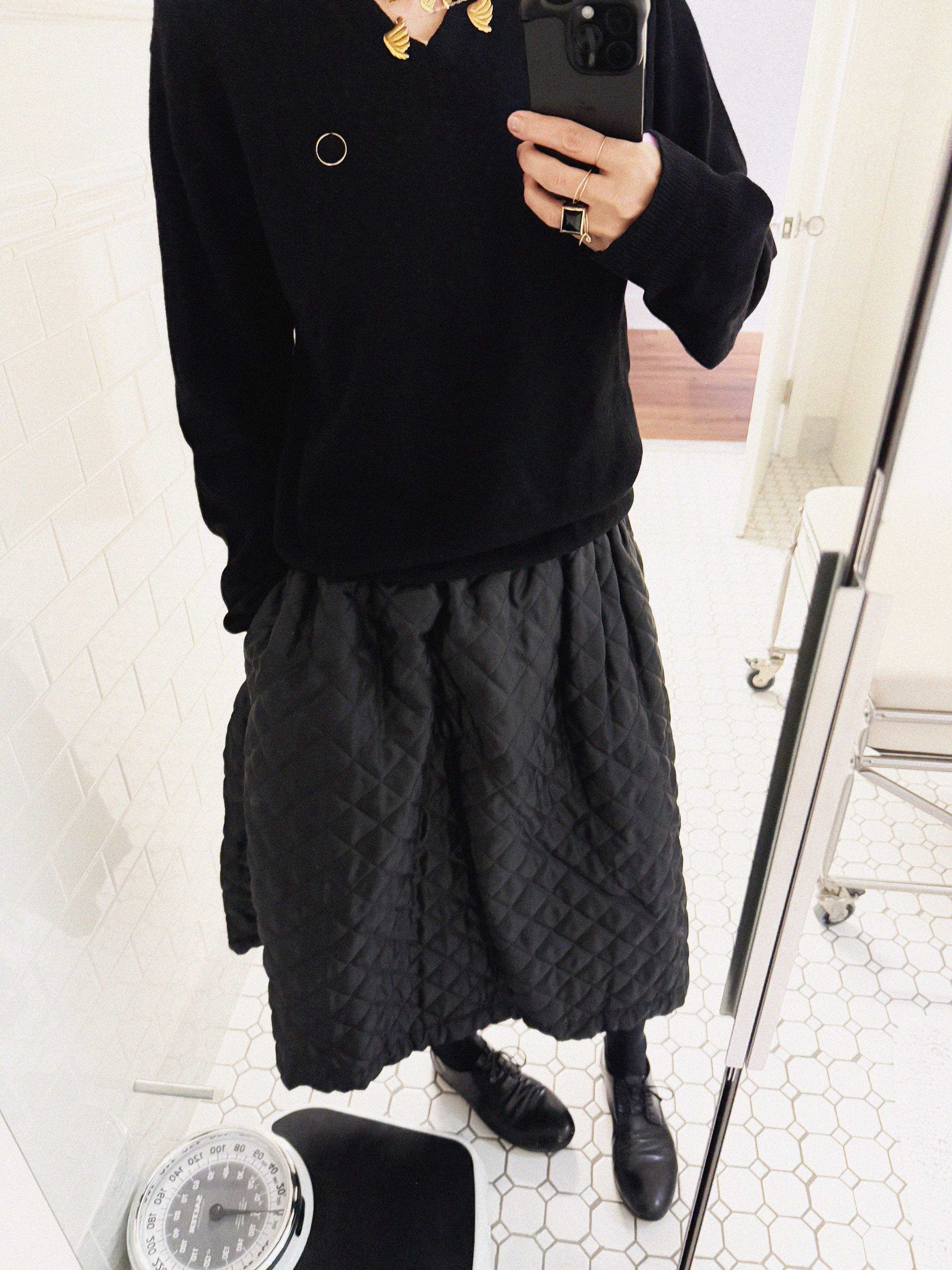 →COMME DES GARÇONS QUILTED SKIRT← SANG A SELECTS