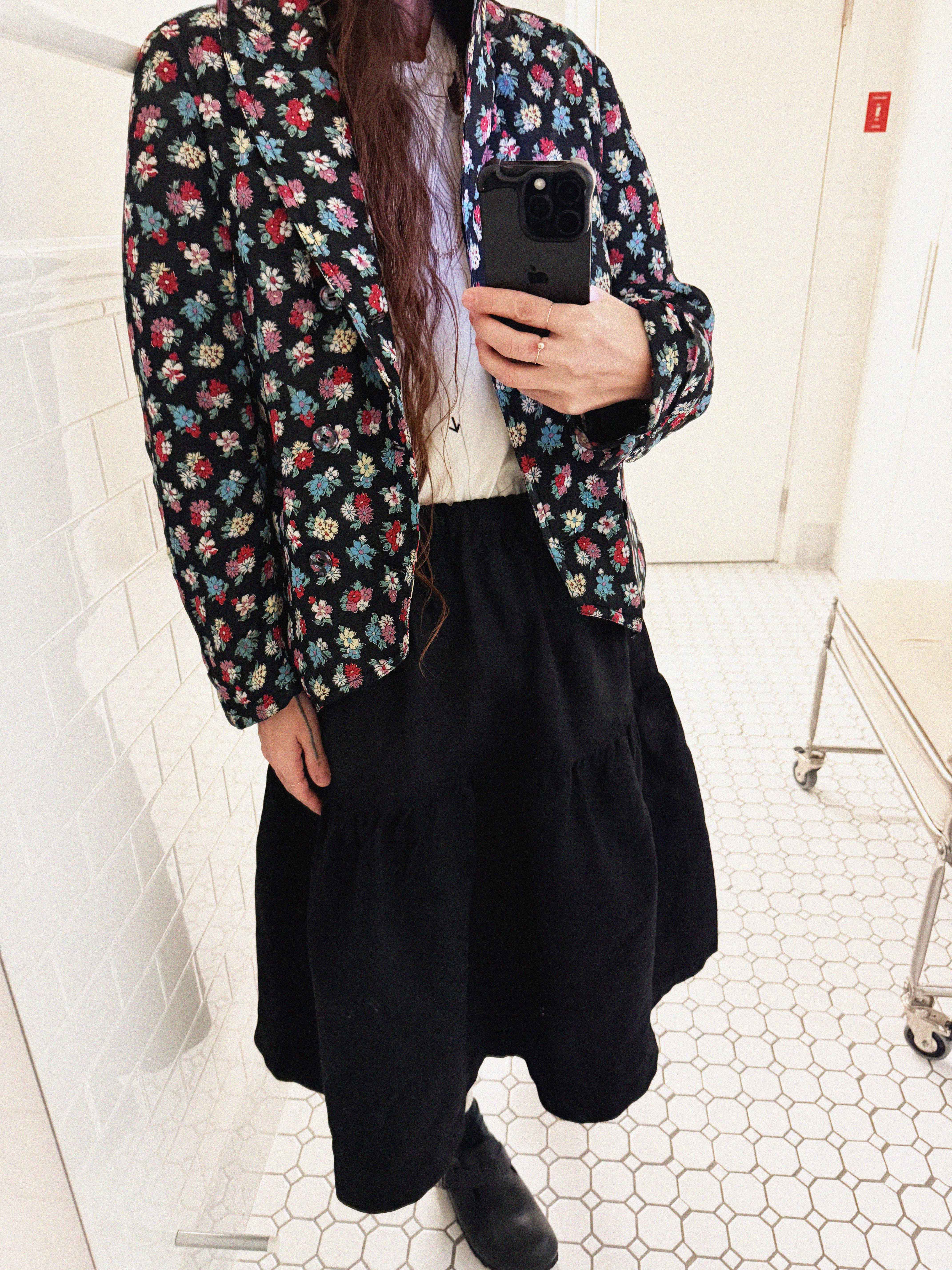→COMME DES GARÇONS TRICOT FLORAL DOUBLE-BREASTED JACKET← SANG A SELECTS