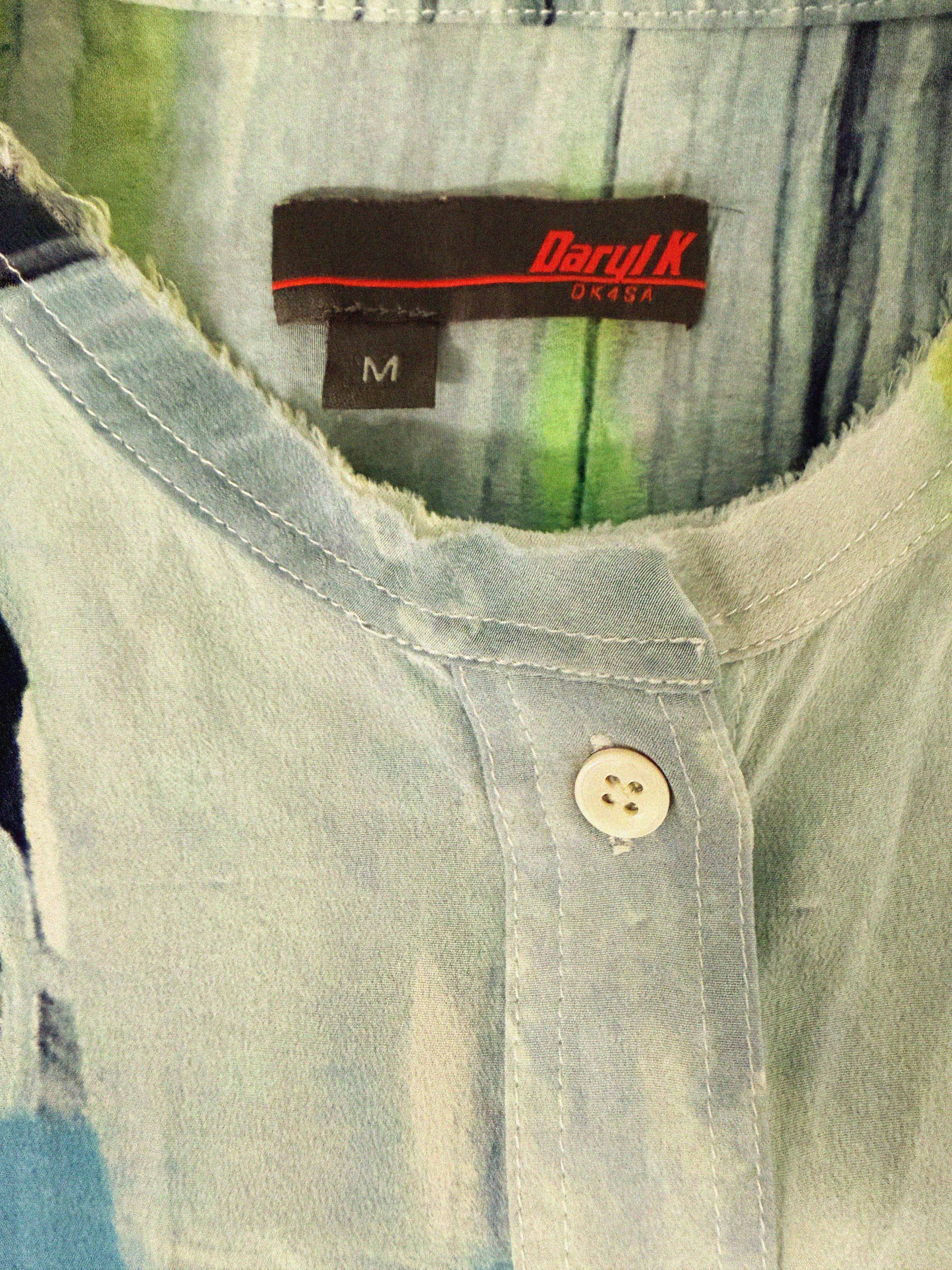 →DARYL K ABSTRACT SILK PAINT SHIRT← SANG A SELECTS
