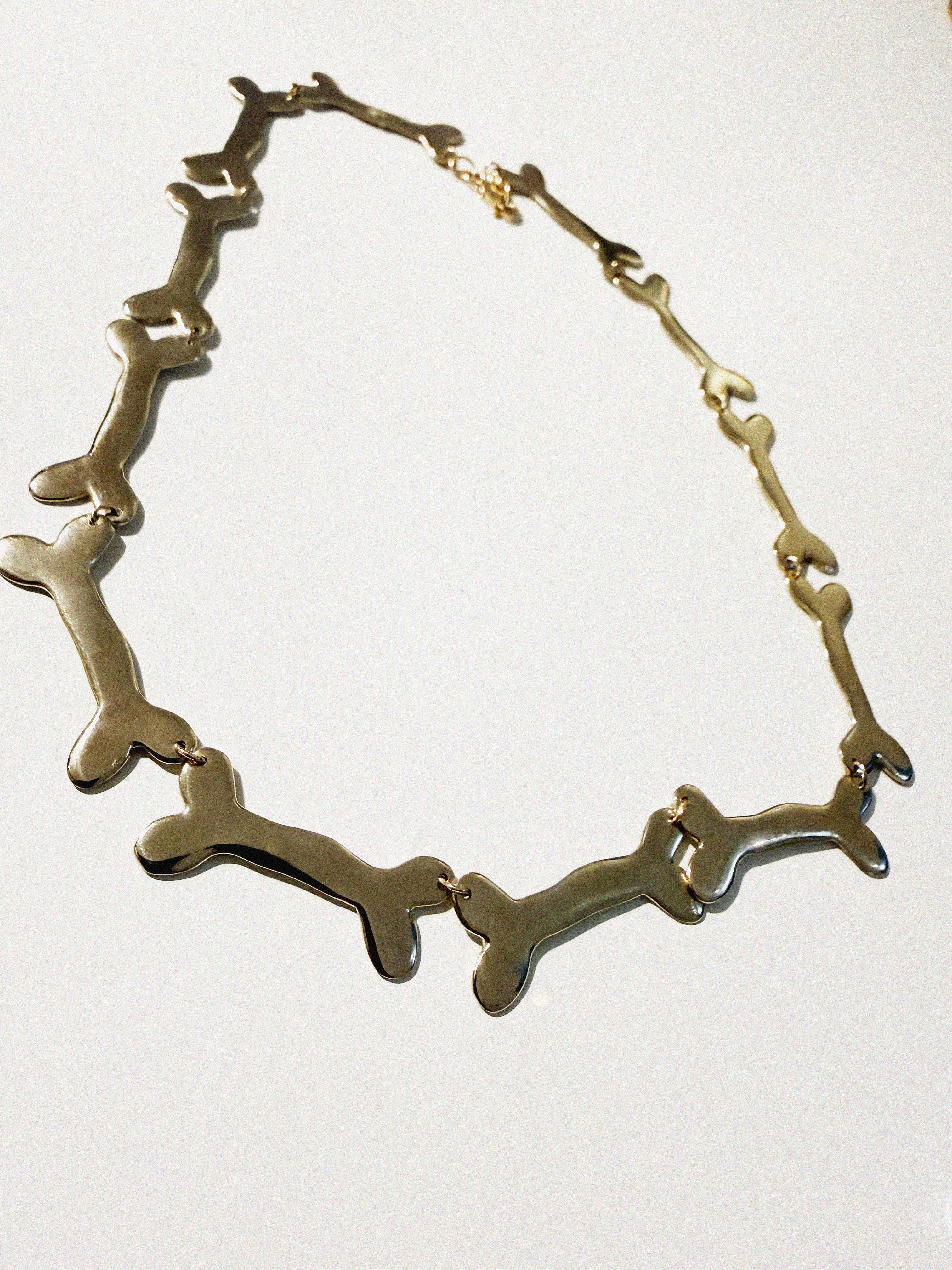 →DOG BONE CHAIN NECKLACE← NECKLACE