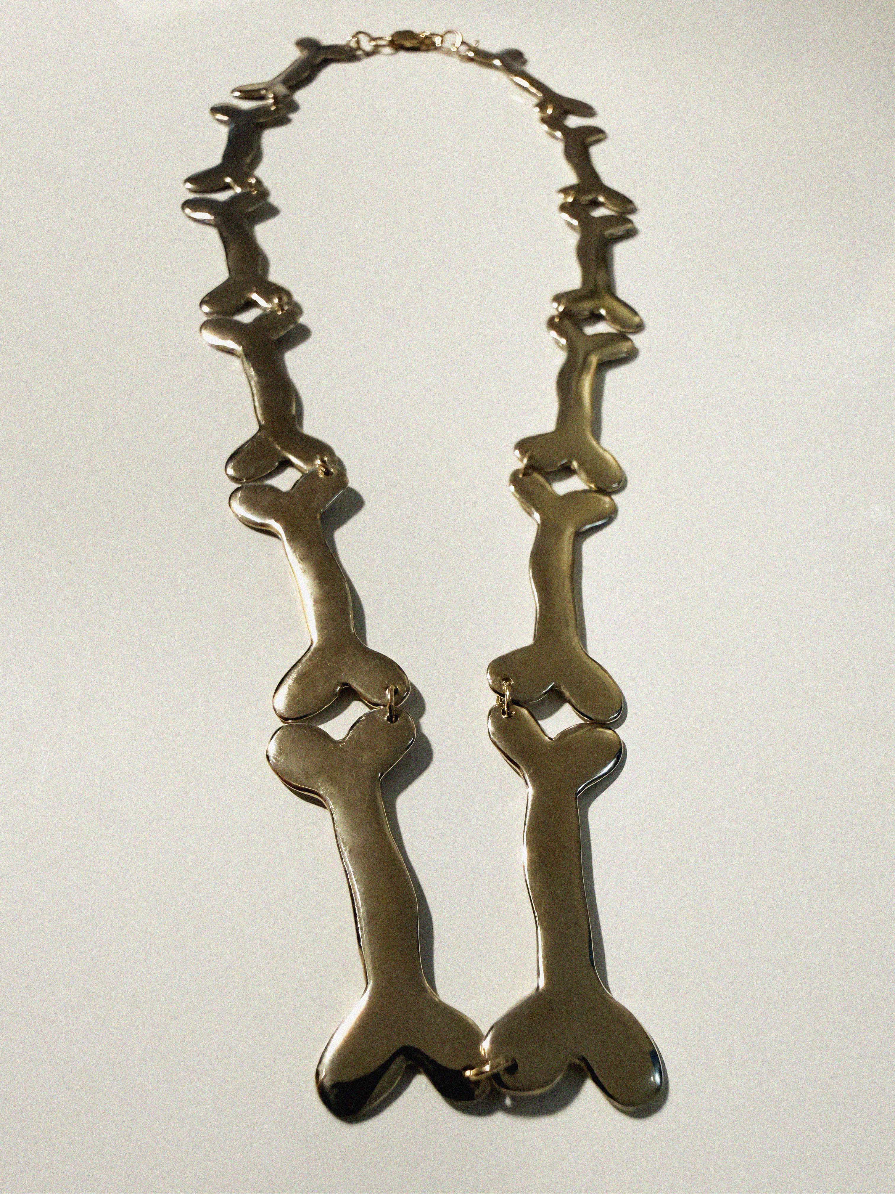 →DOG BONE CHAIN NECKLACE← NECKLACE