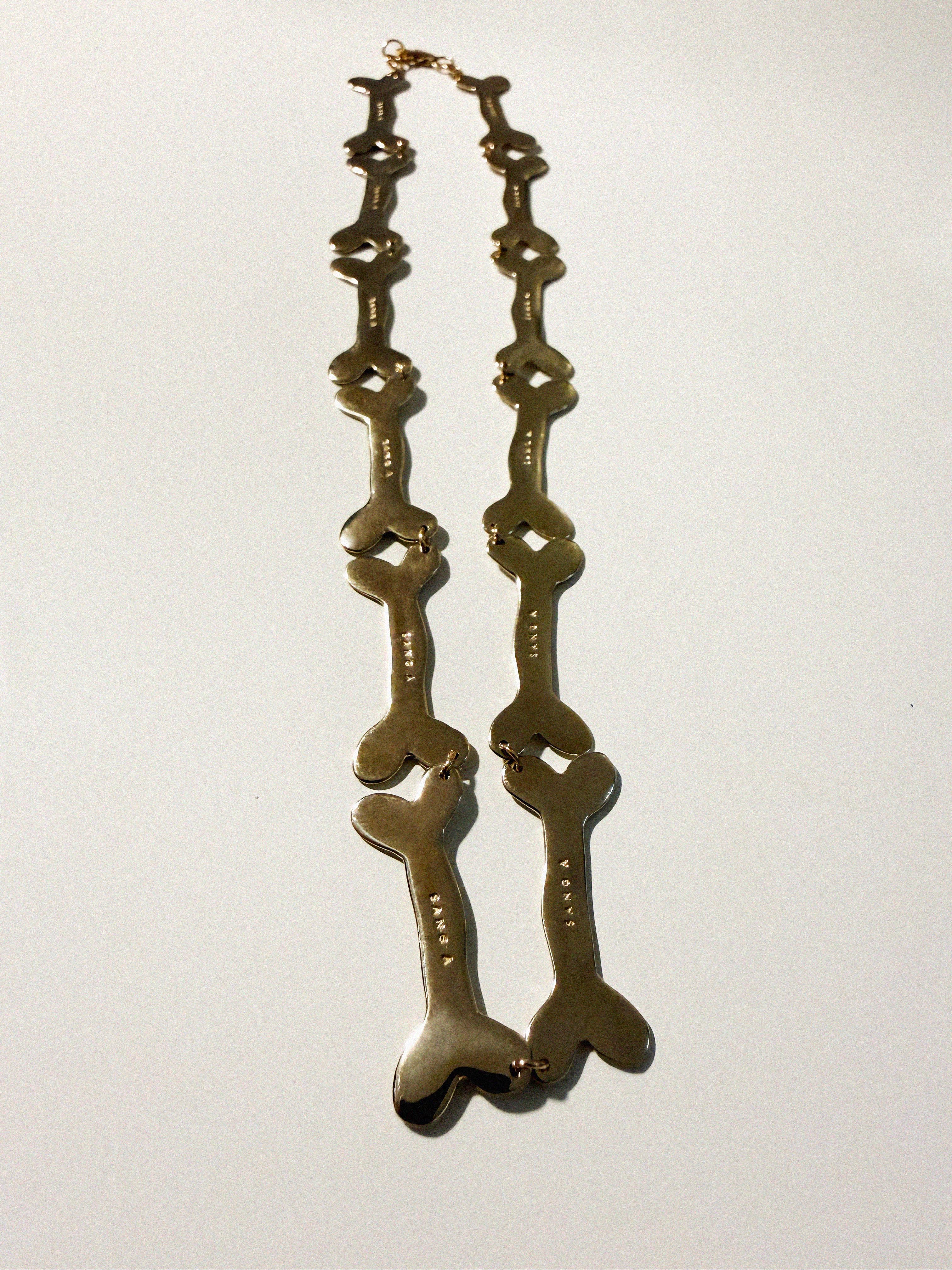 →DOG BONE CHAIN NECKLACE← NECKLACE