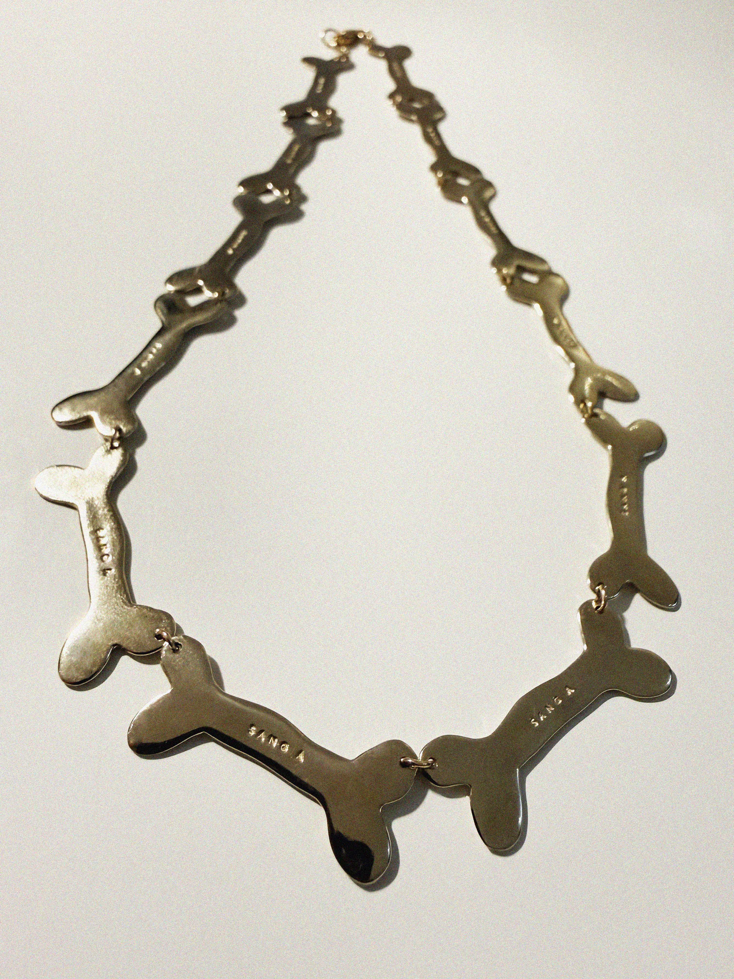 →DOG BONE CHAIN NECKLACE← NECKLACE