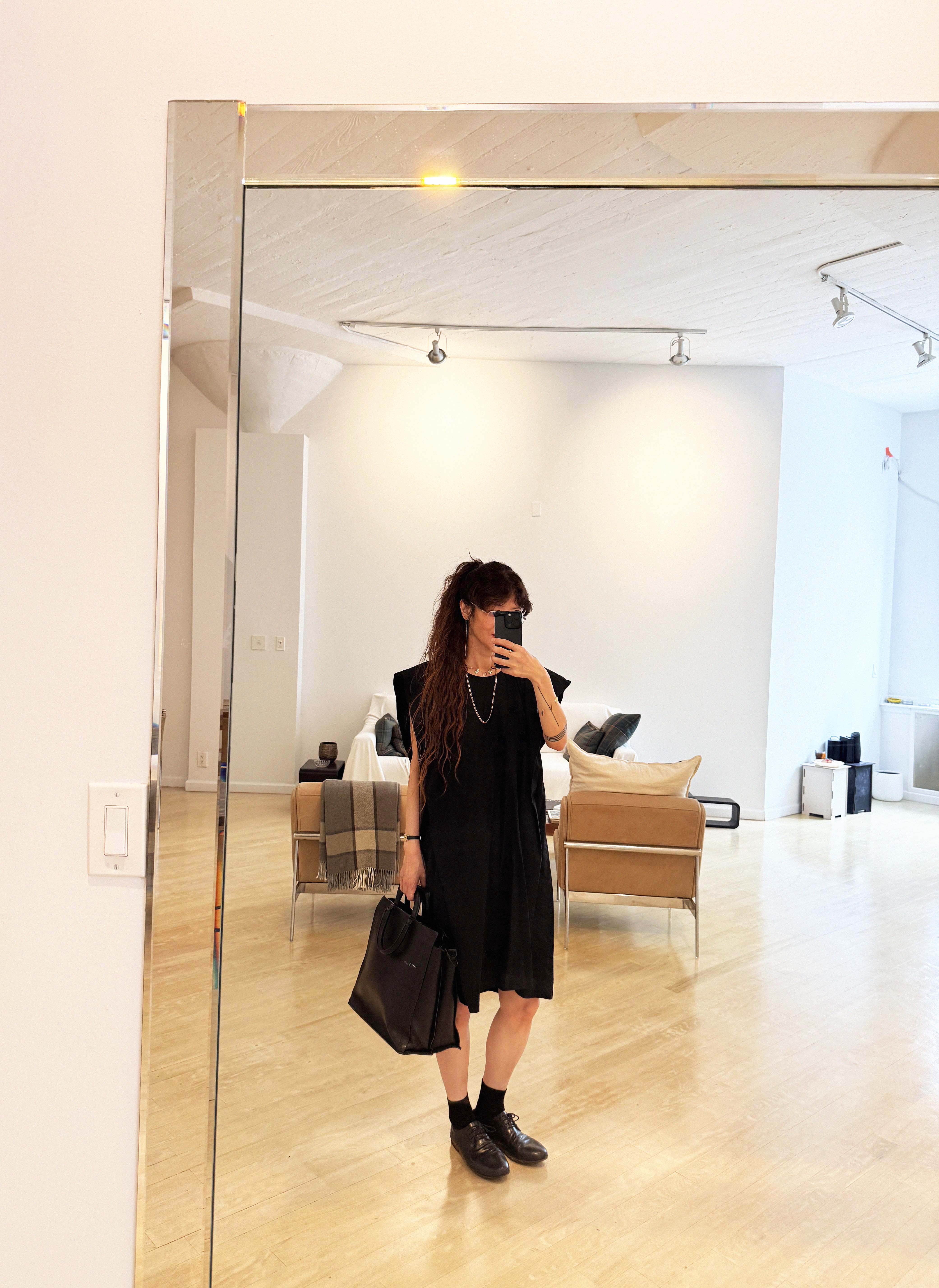 →DUPLE← BLACK CALF LEATHER