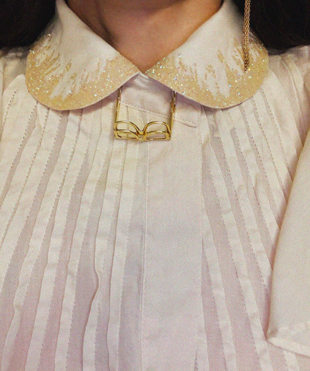 →DOUBLE EYEGLASSES HOLDER NECKLACE STERLING SILVER← NECKLACE