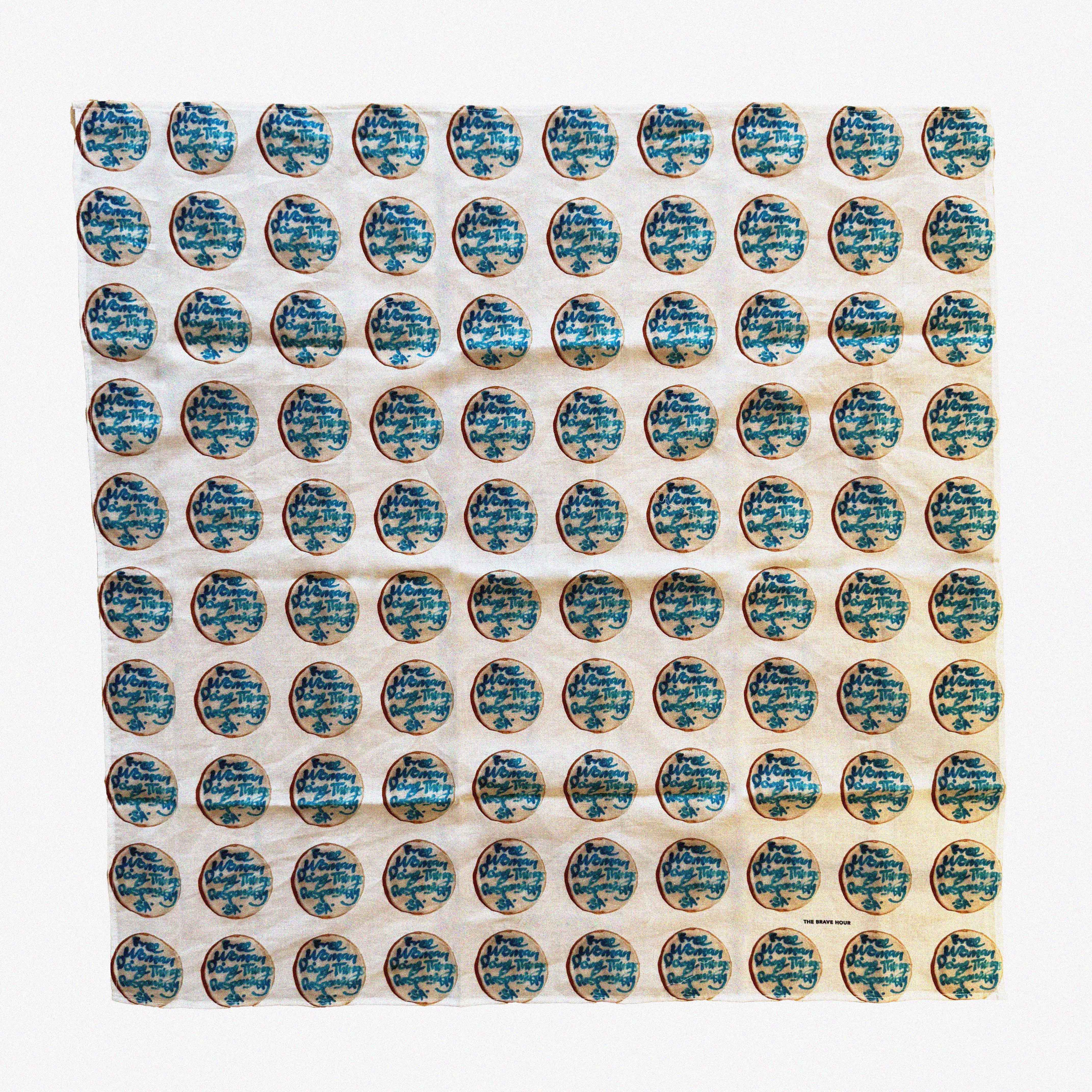 →Free Woman Cookie Square Scarf← The Brave Hour