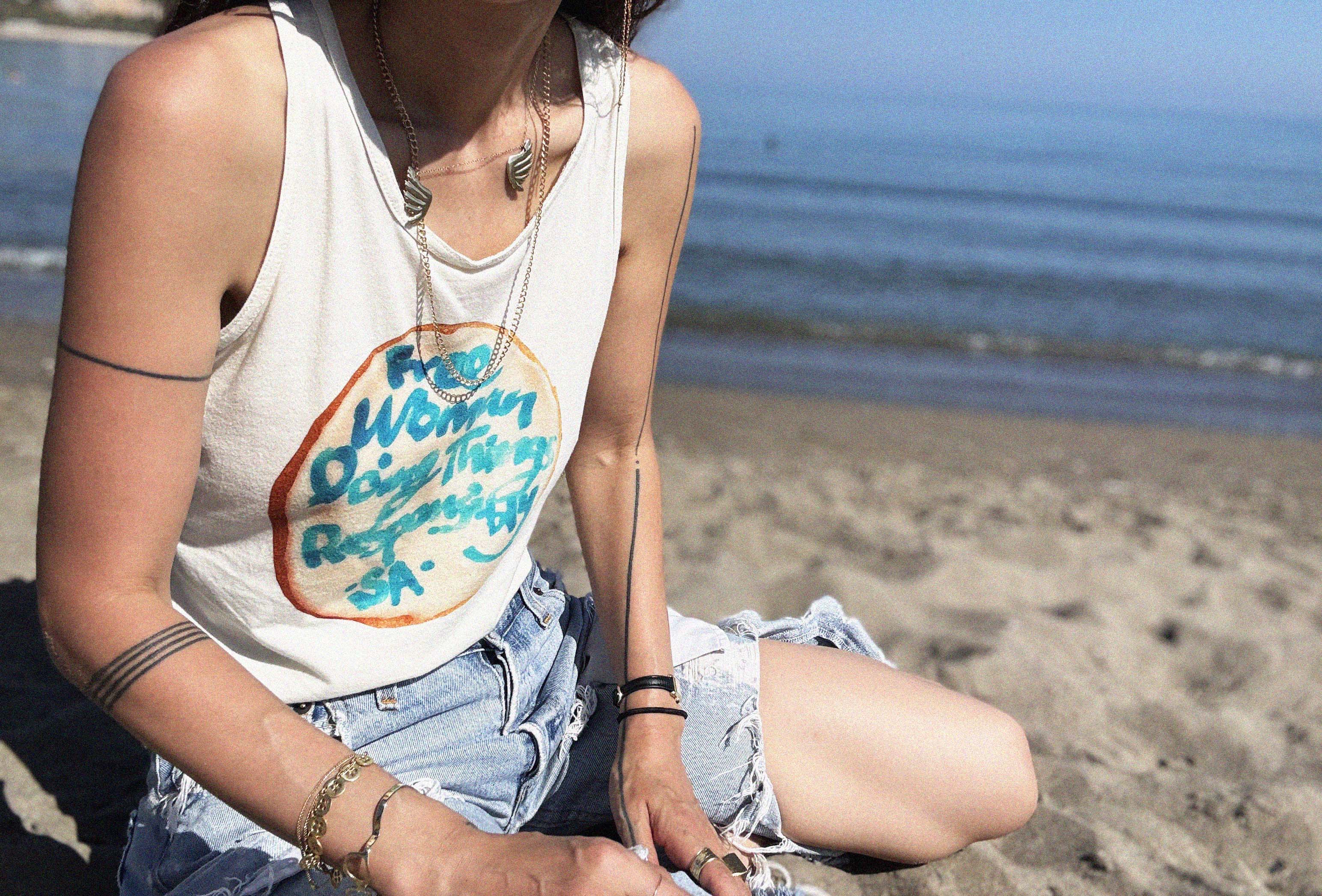 →Free Woman Cookie Tank Top←The Brave Hour