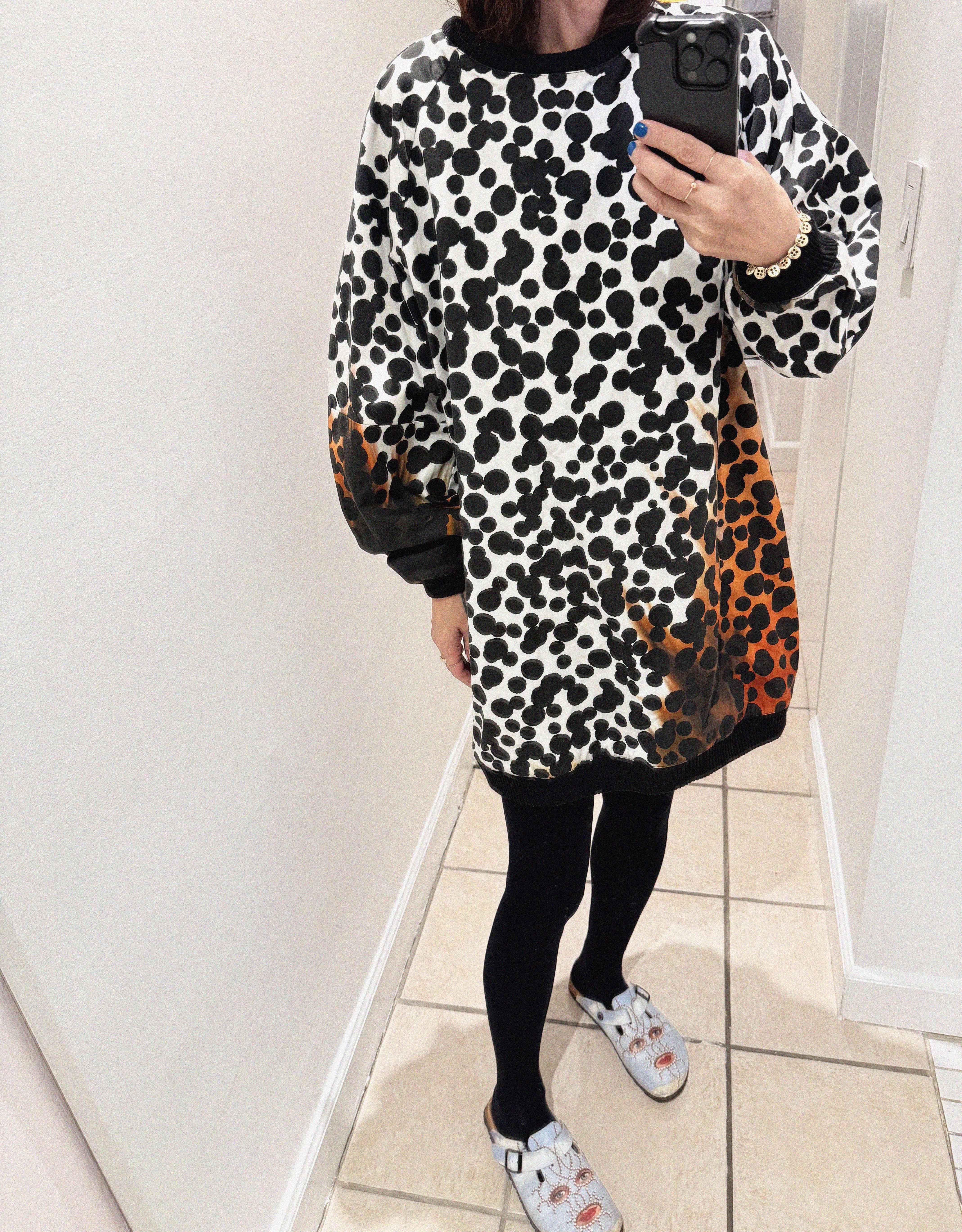 →HENRIK VIBSKOV ABSTRACT DOT OVERSIZED DRESS← SANG A SELECTS