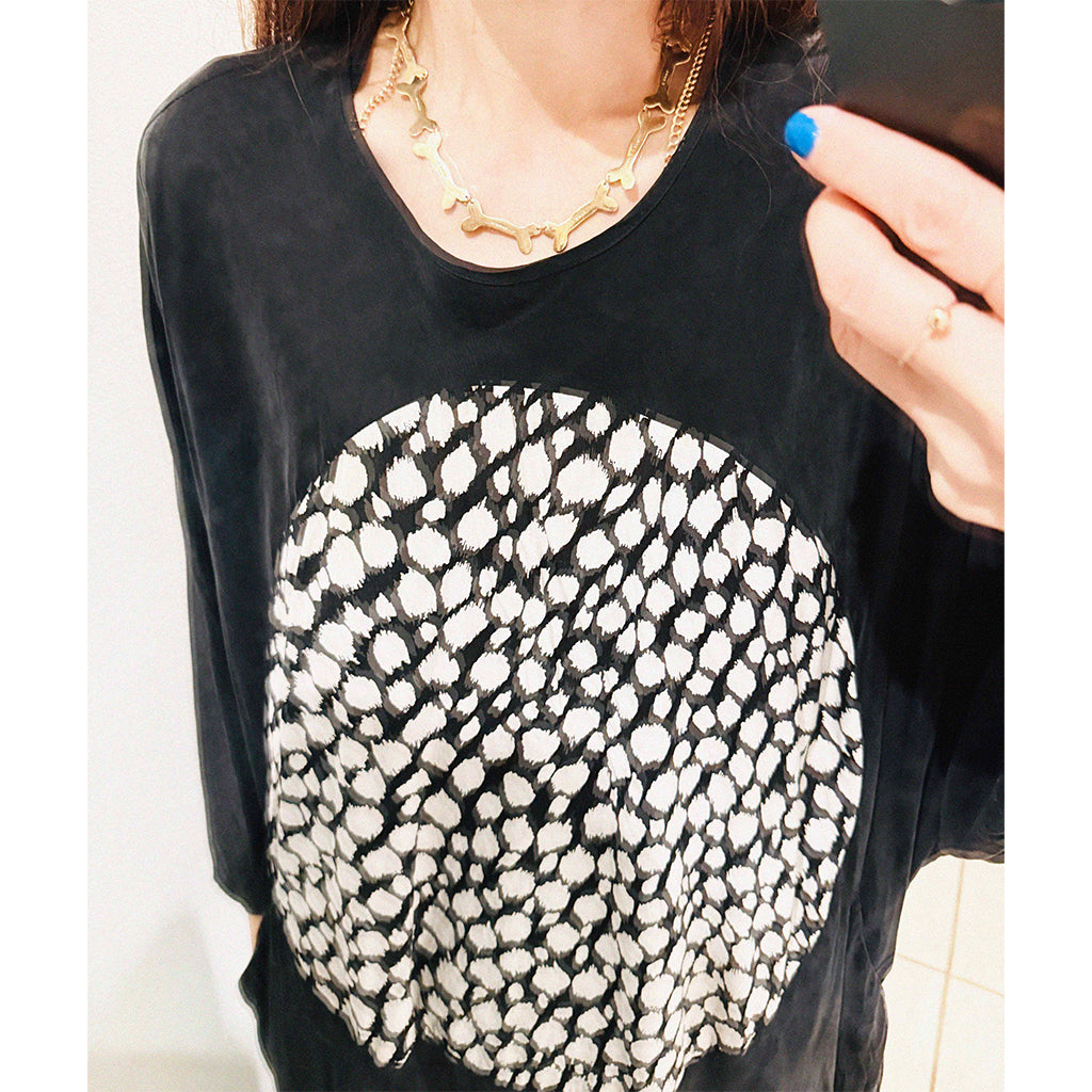 →HENRIK VIBSKOV BLACK CIRCLE OVERSIZED DRESS← SANG A SELECTS