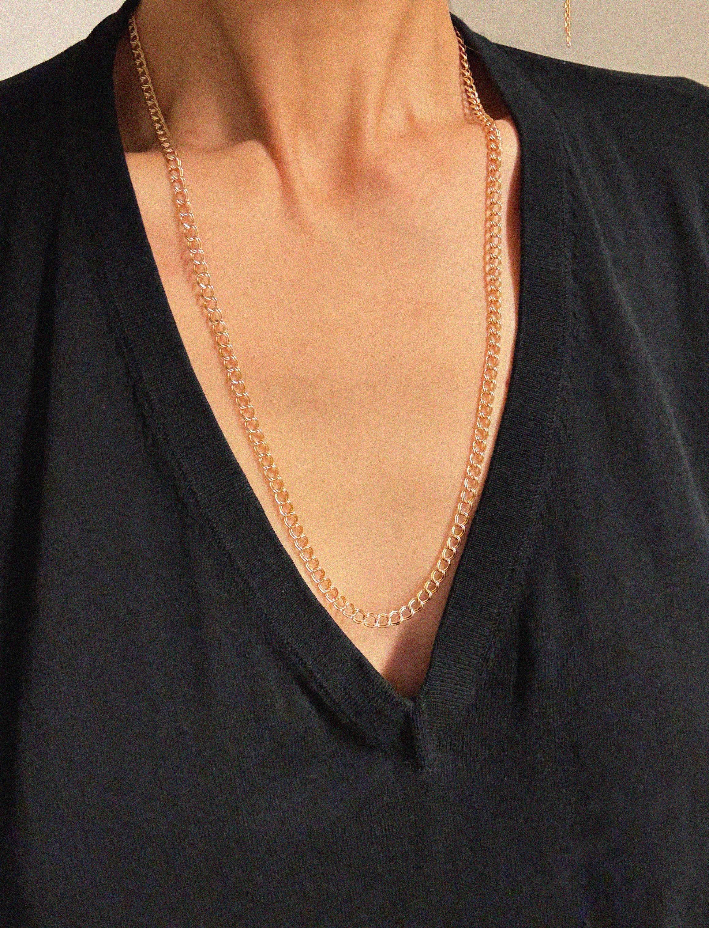 →LONGEST DOUBLE DANCE CHAIN NECKLACE← NECKLACE