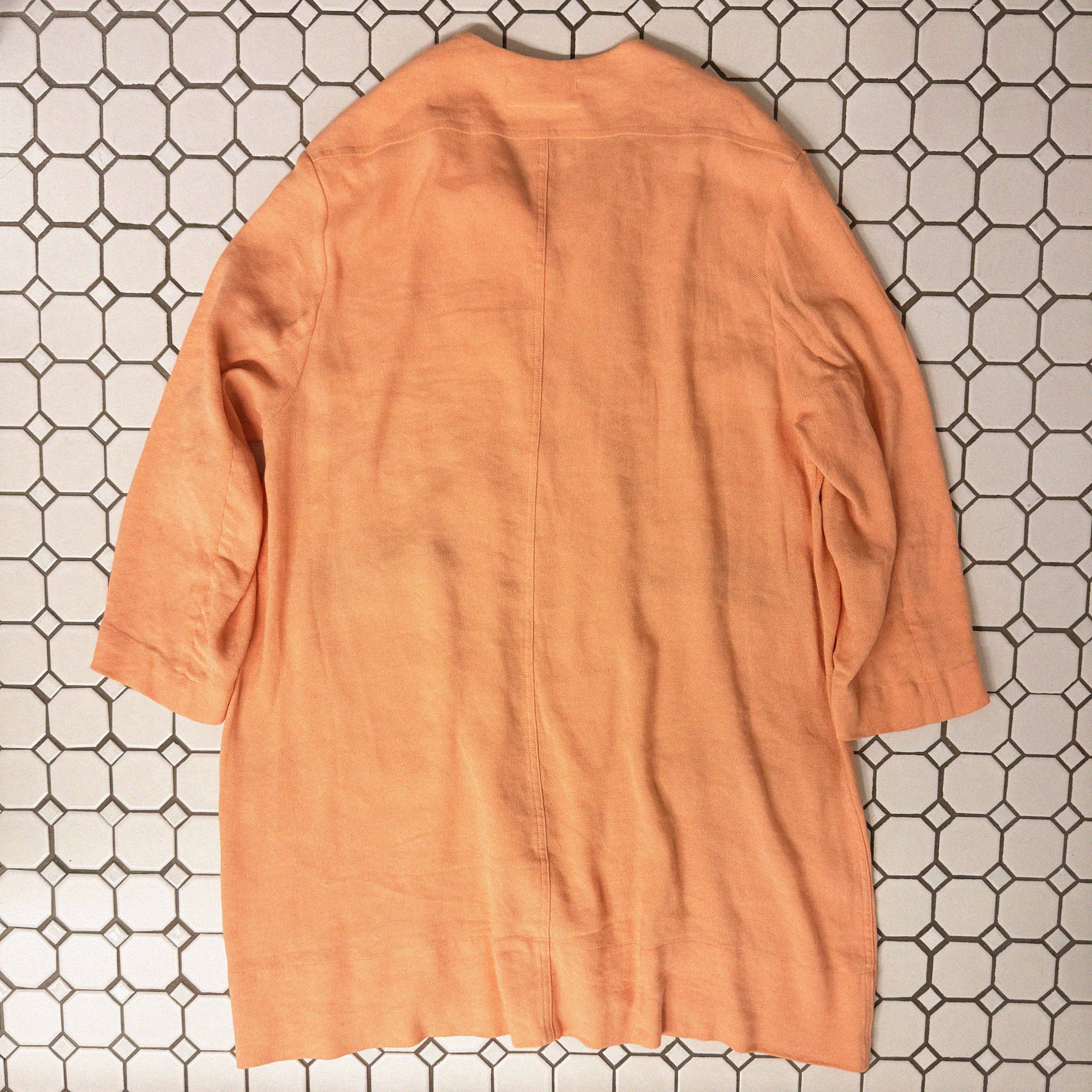 →MM6 MAISON MARGIELA PEACH OVERSIZED LONG JACKET← SANG A SELECTS
