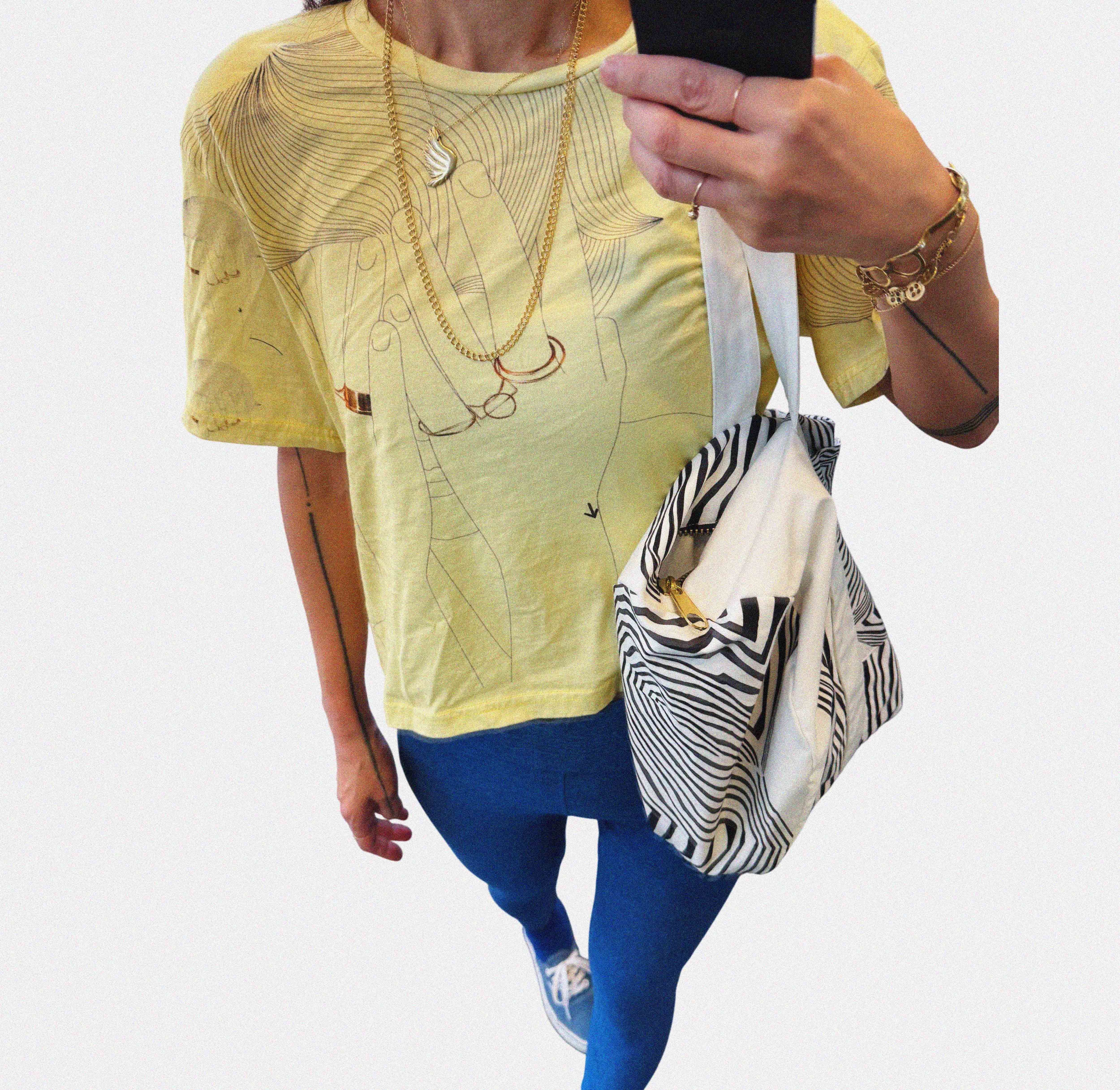 →Covering My Face T-Shirt REGULAR – Powder Yellow←The Brave Hour