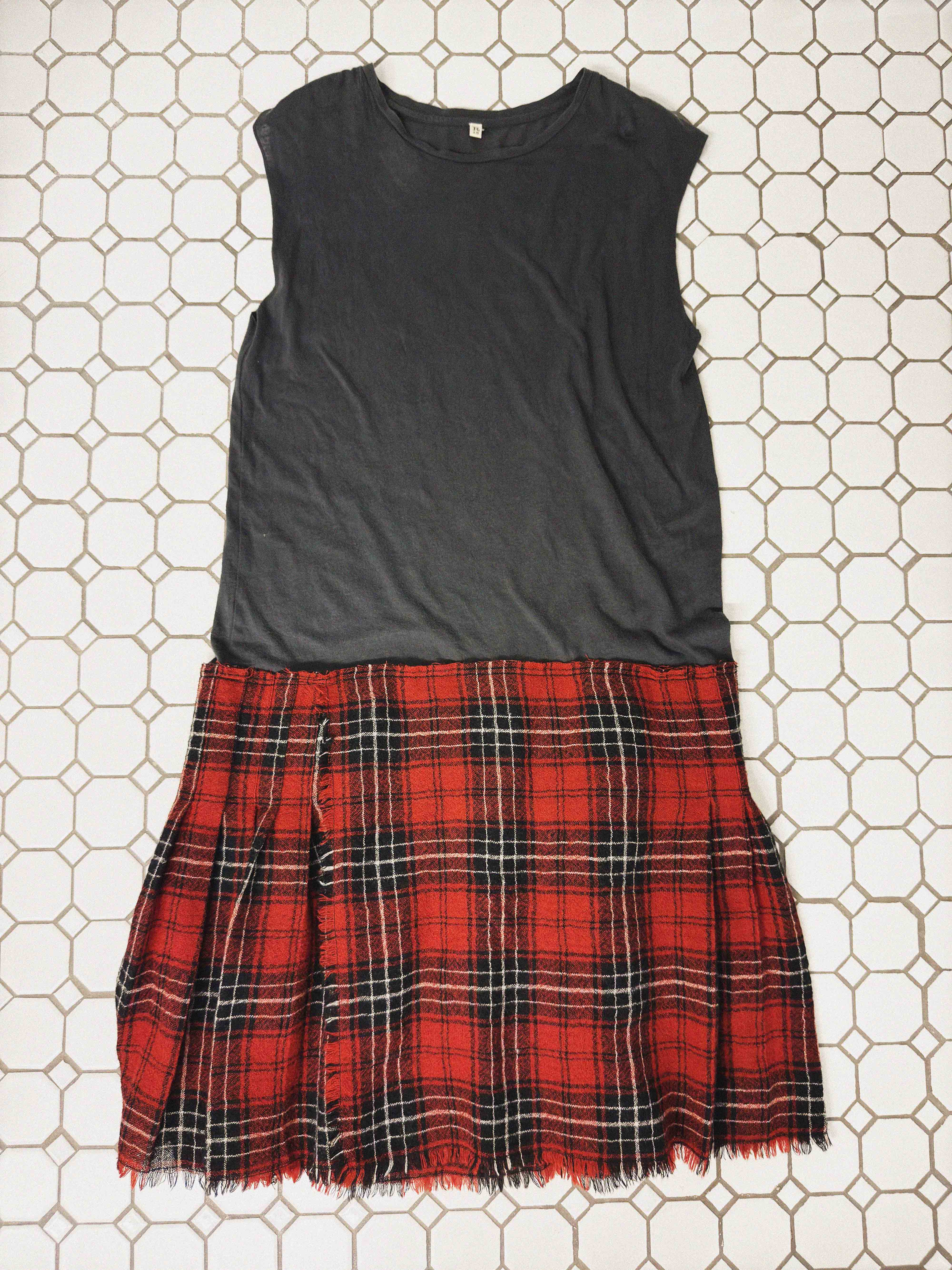 →R13 GRAPHIC PLAID DRESS← SANG A SELECTS