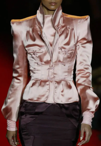 →YVES SAINT LAURENT STRUCTURED SILK BLAZER← SANG A SELECTS