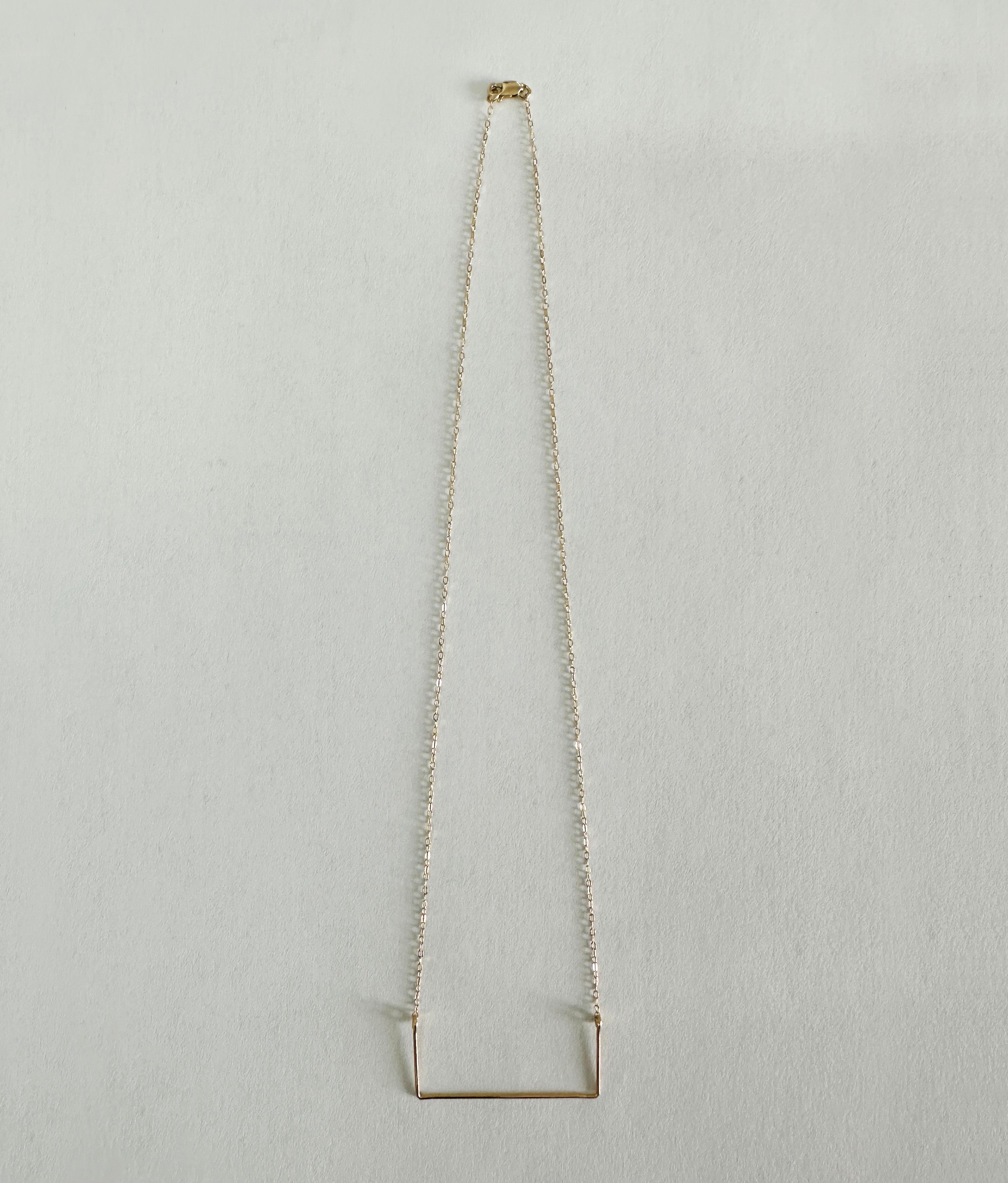 →OPEN RECTANGLE NECKLACE← NECKLACE