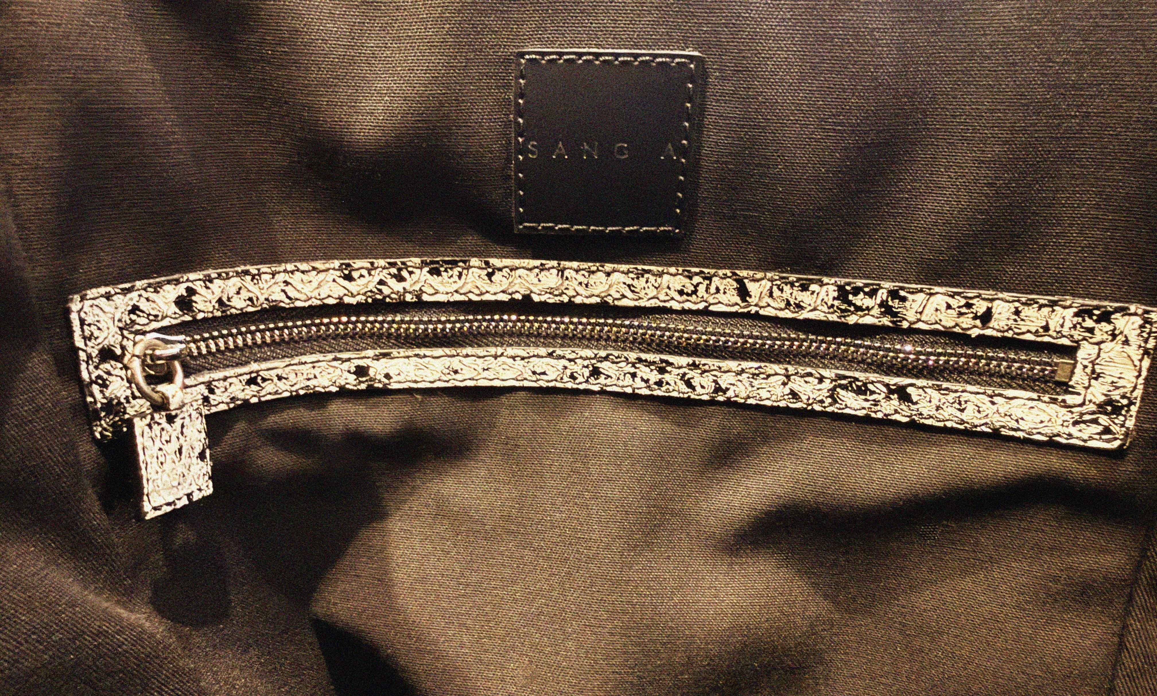 →FLOW← BLACK + WHITE HAND PAINTED-ART PYTHON