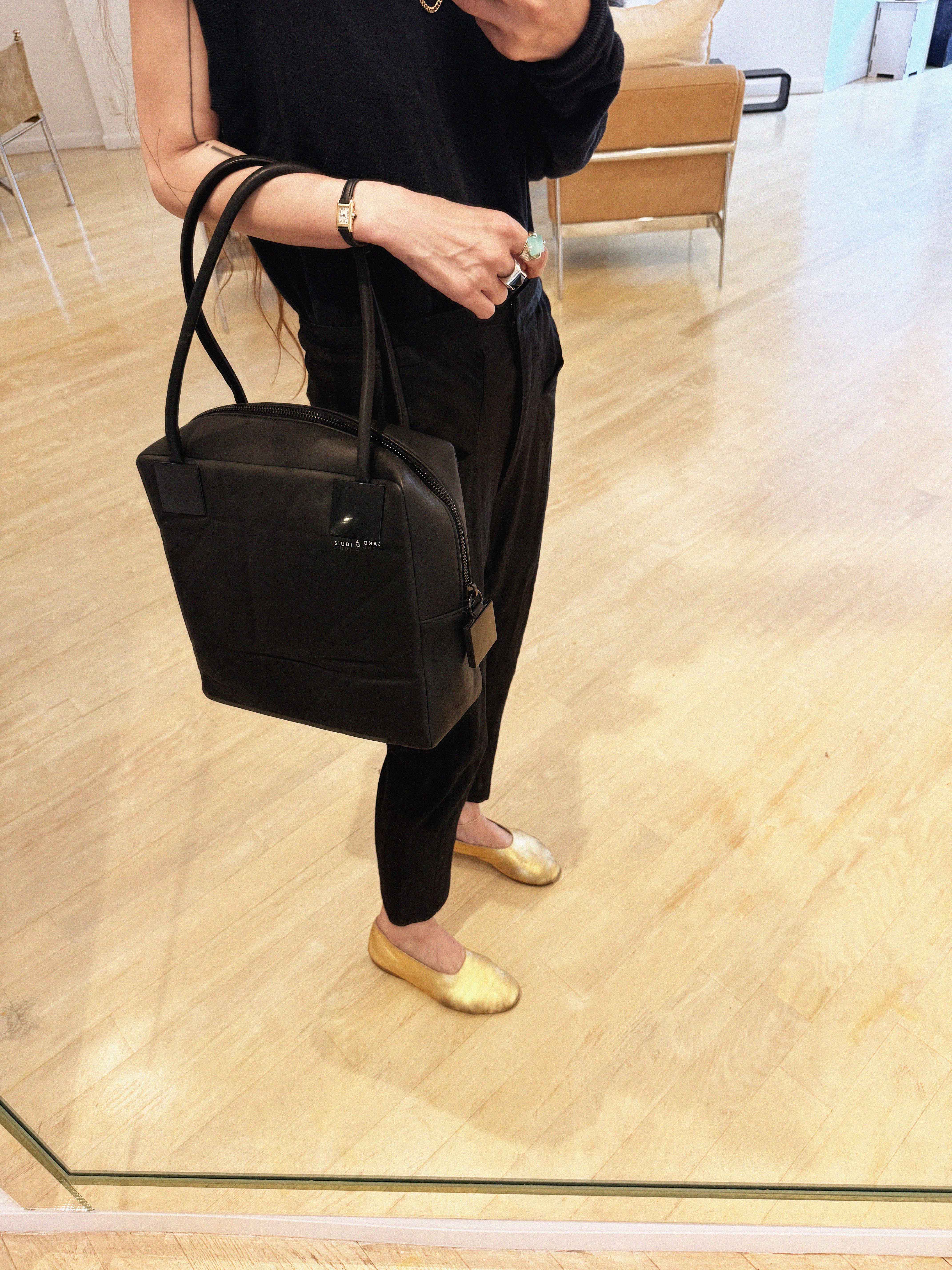 →River .Luxe← Waxed Wet Black Calf Leather
