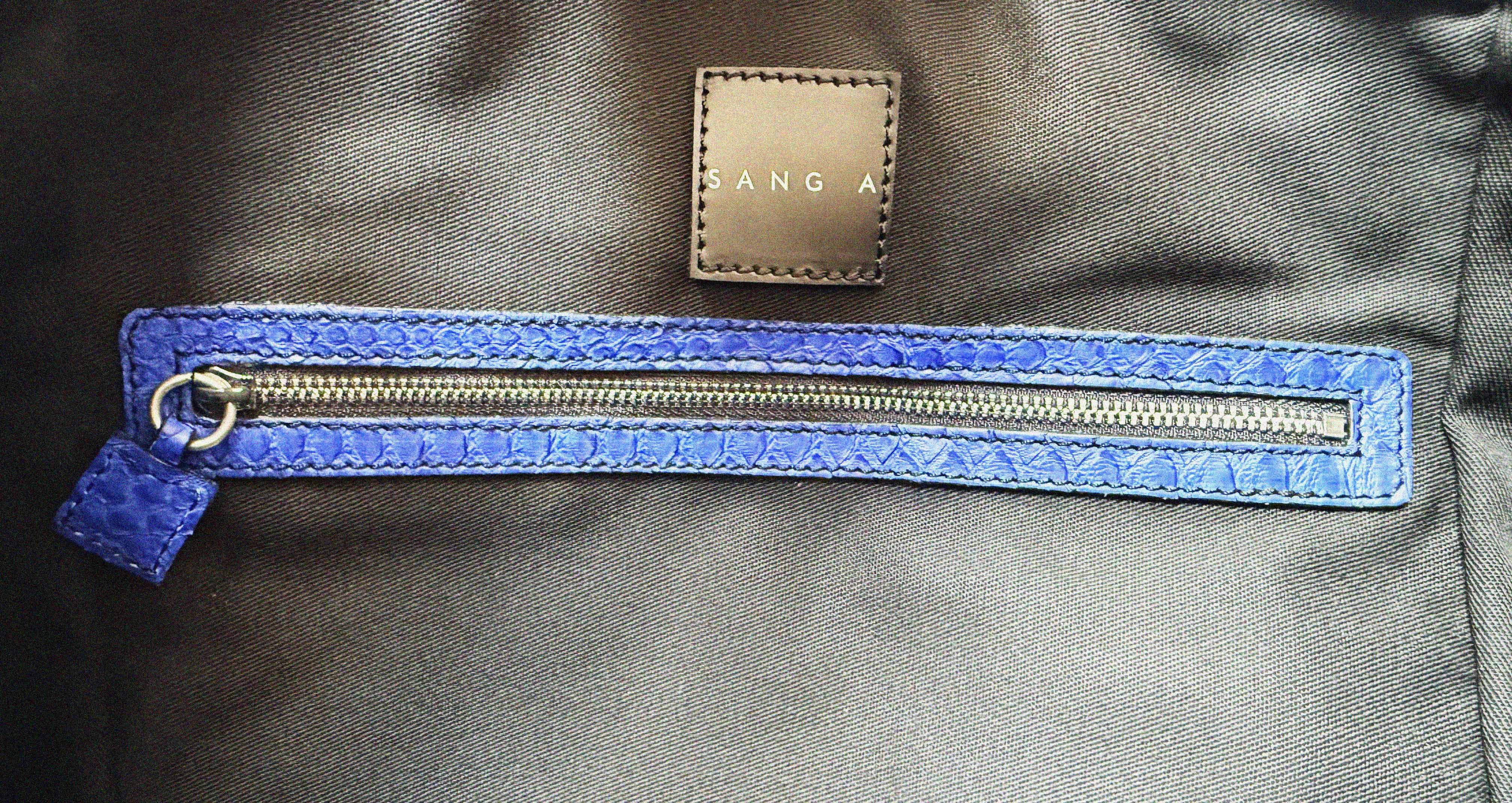 →Flow←Yves Klein Blue-Waxed Python