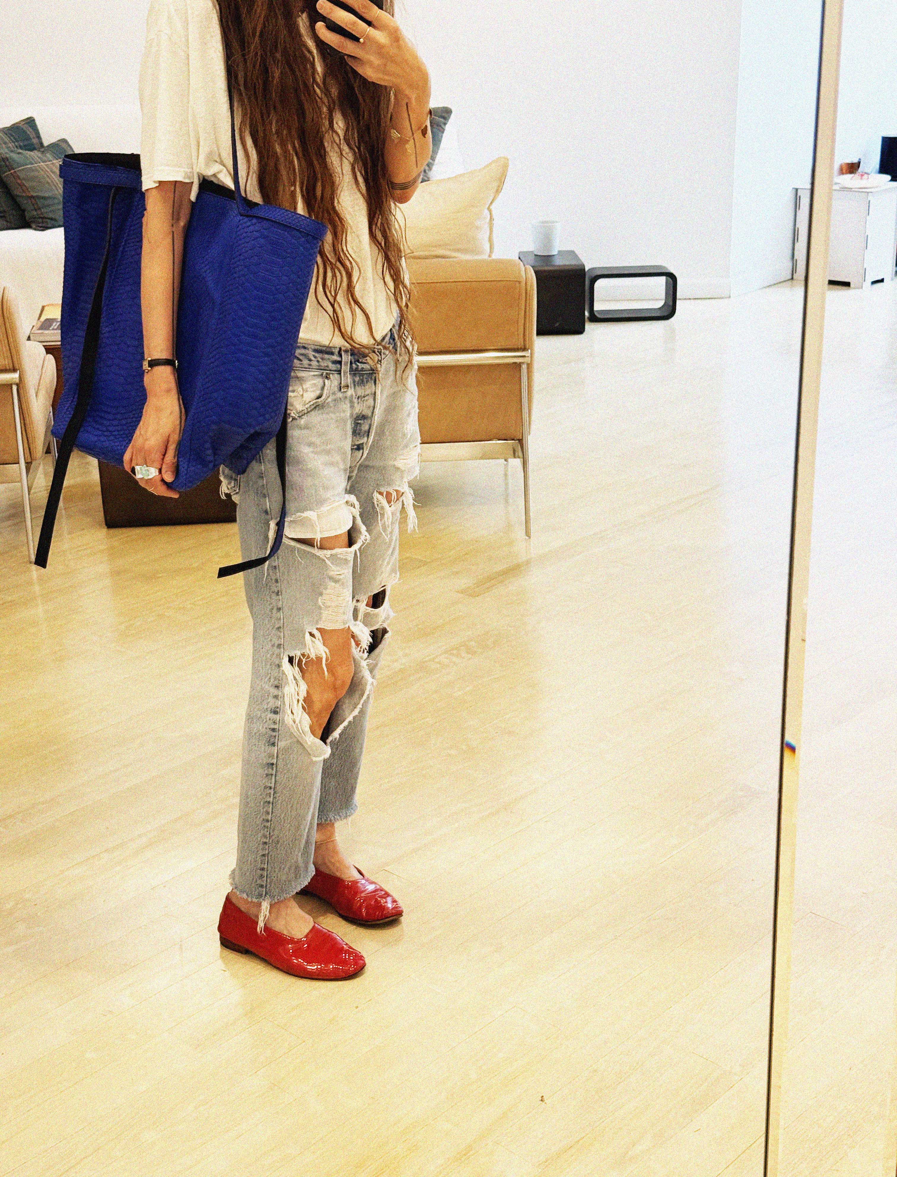 →Flow←Yves Klein Blue-Waxed Python