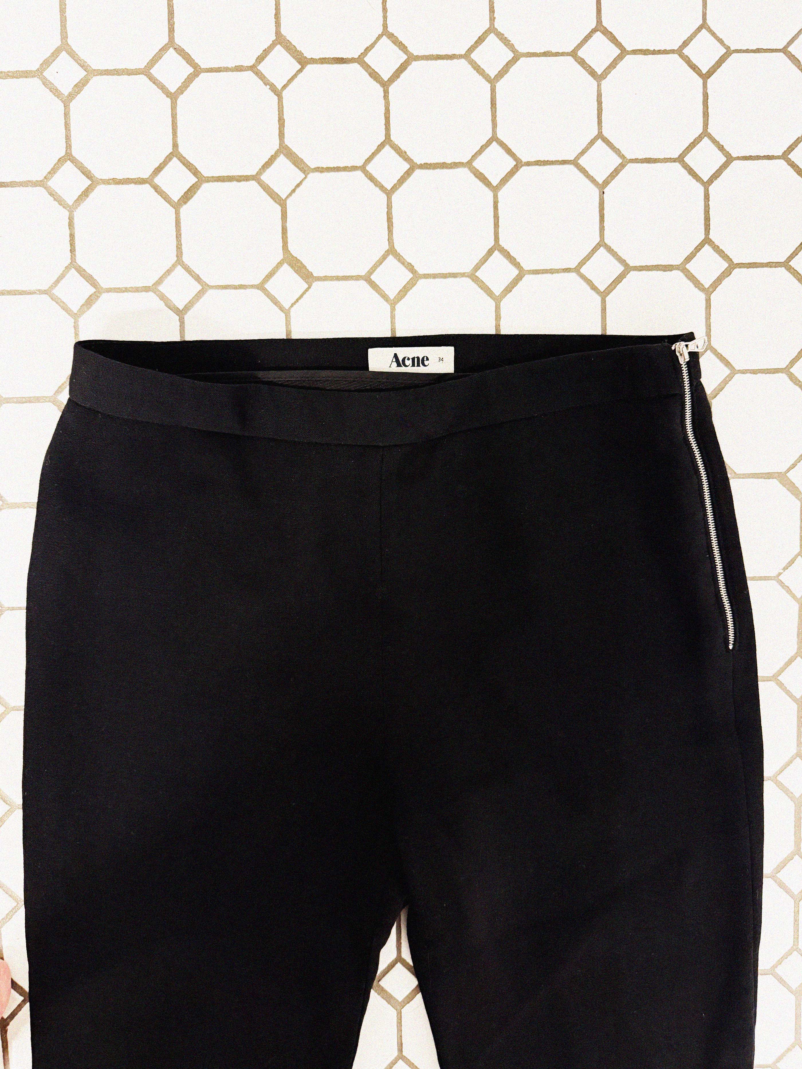 →ACNE SKINNY BLACK PANTS ← SANG A SELECTS