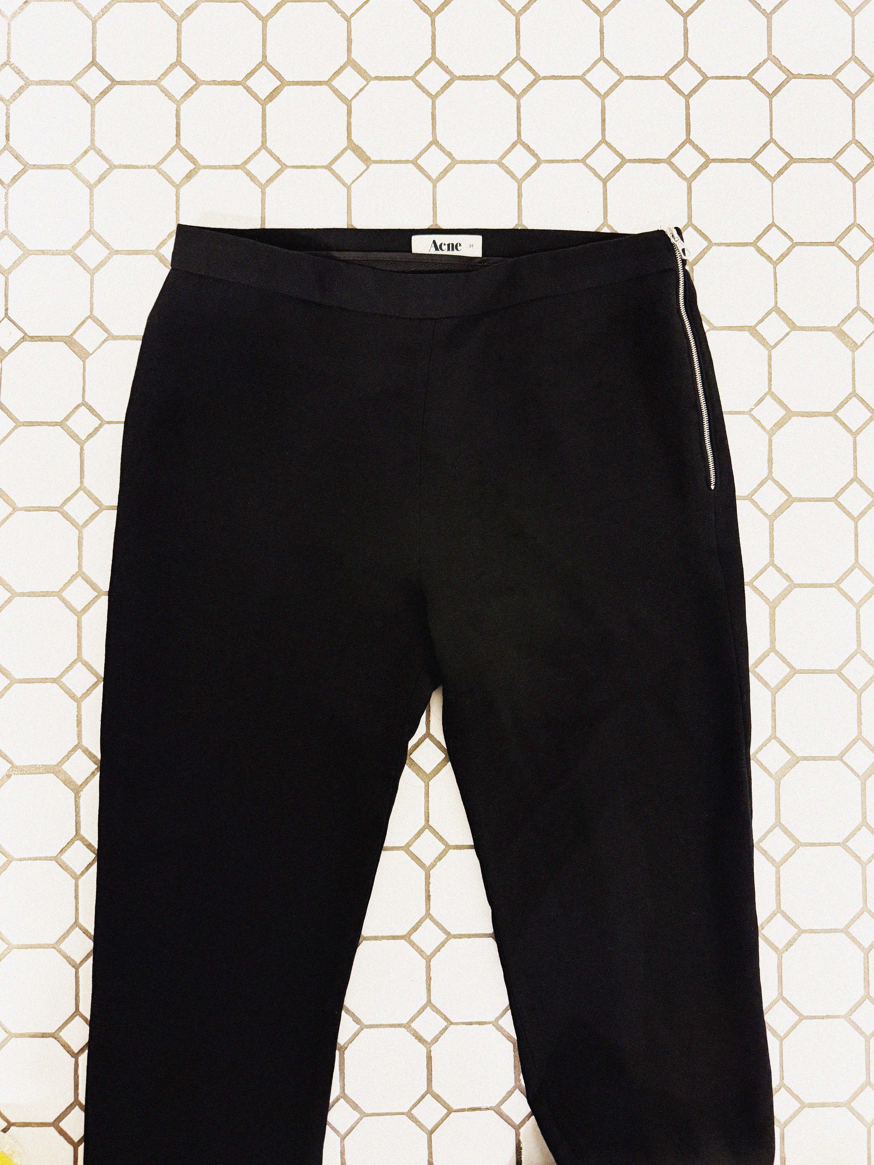 →ACNE SKINNY BLACK PANTS ← SANG A SELECTS