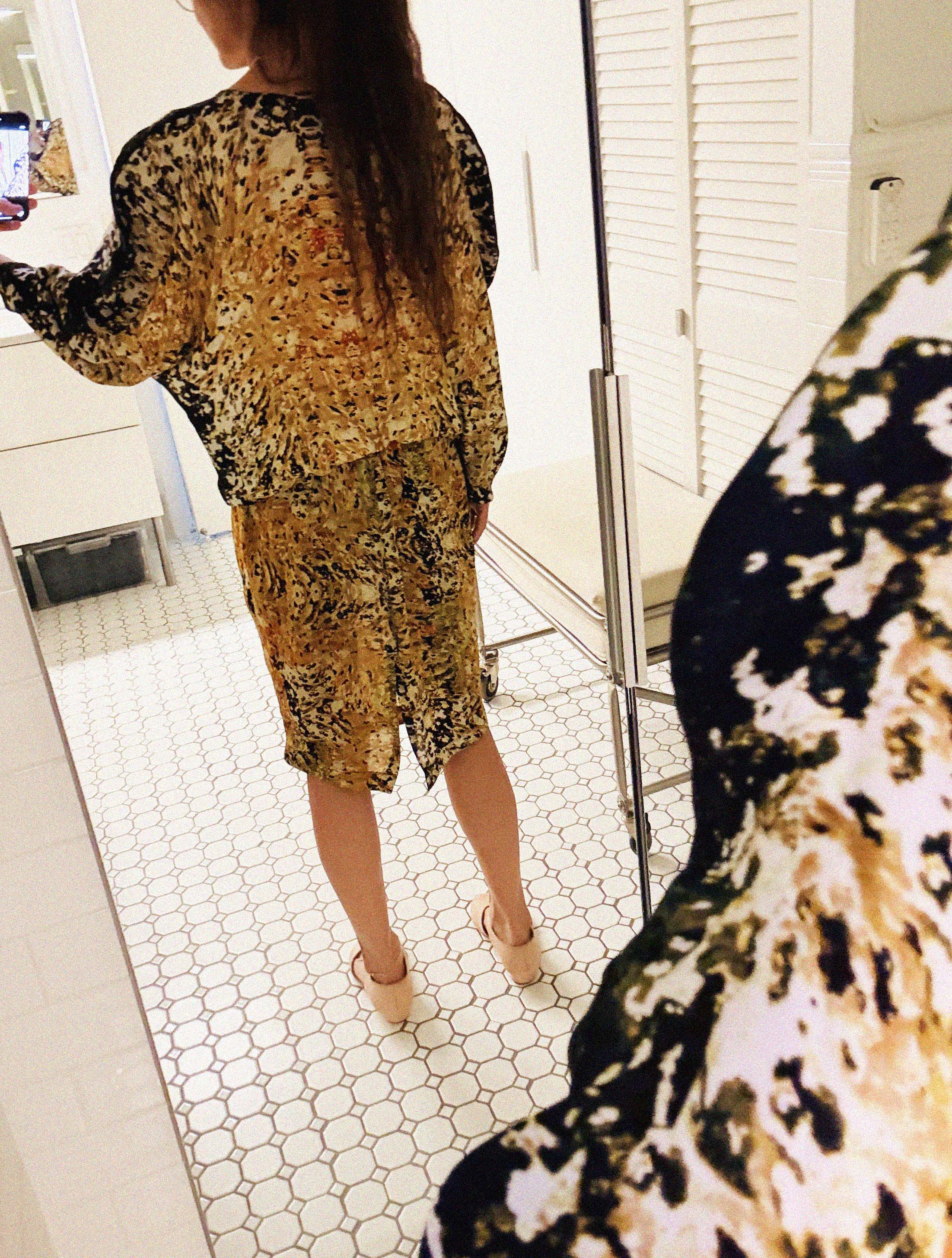 →ANNTIAN SCULPTURAL SILK DRESS← SANG A SELECTS