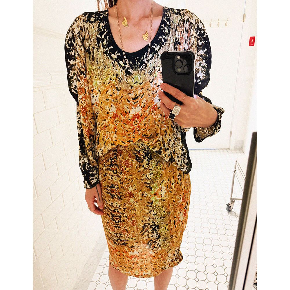 →ANNTIAN SCULPTURAL SILK DRESS← SANG A SELECTS