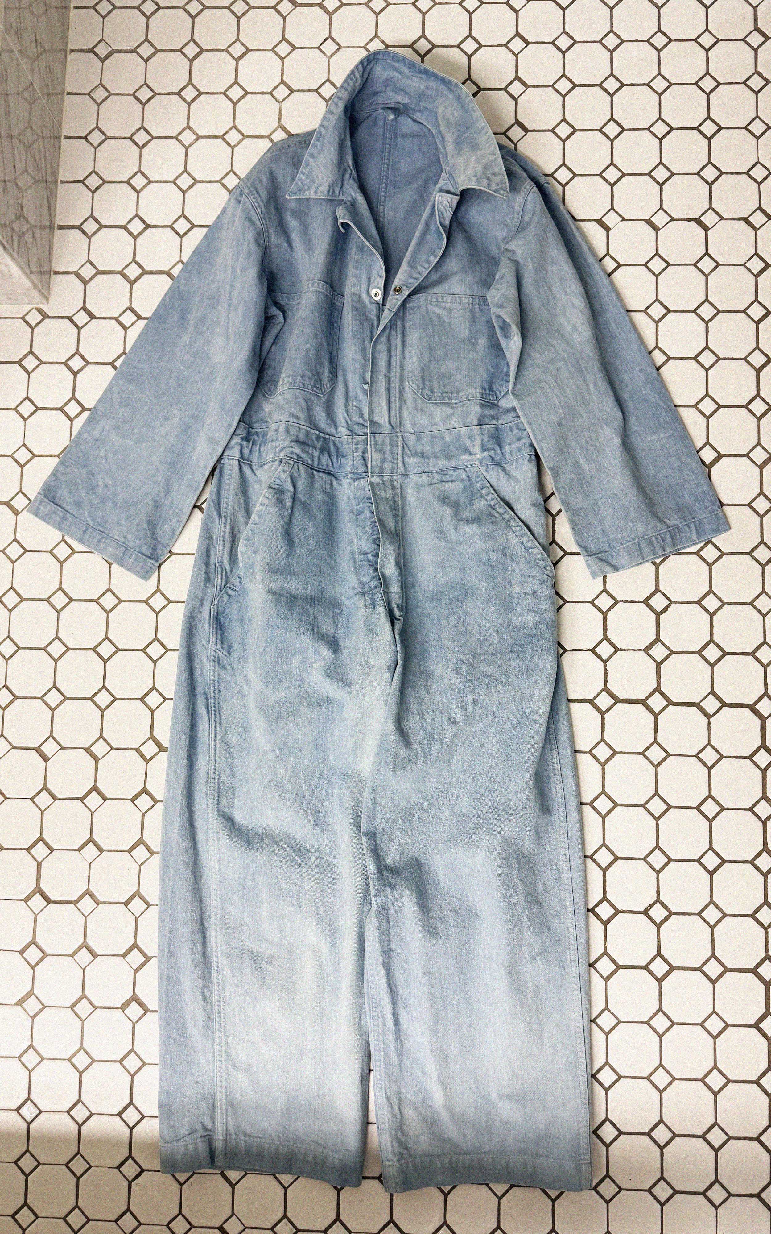 →AS EVER NYC WASHED BLUE JUMPSUIT← SANG A SELECTS