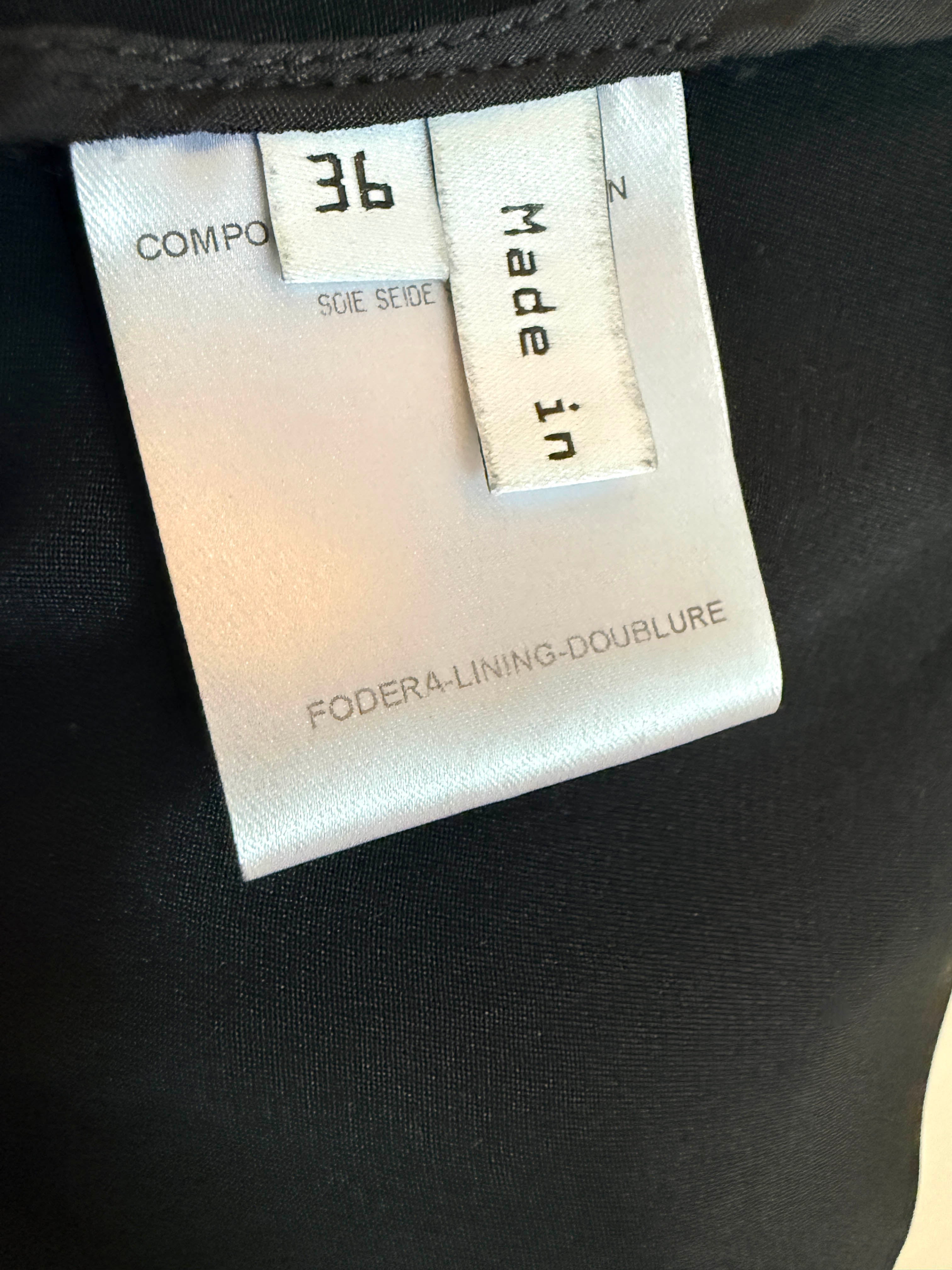 →BALENCIAGA BLACK SILK PLEATED POCKET DRESS← SANG A SELECTS