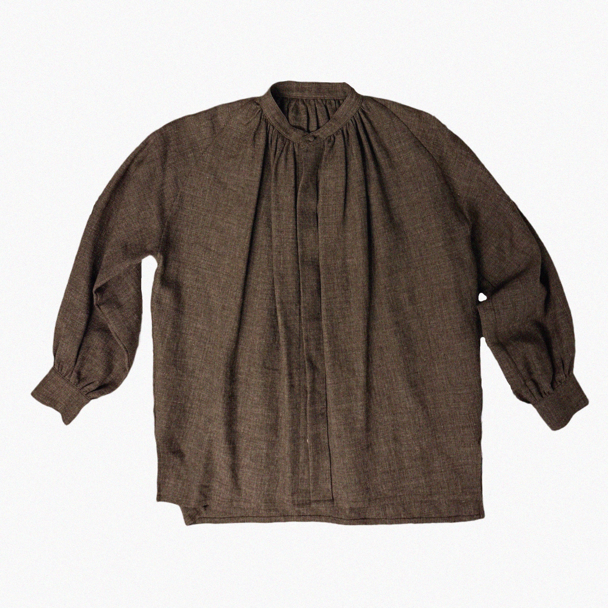 →COSMIC WONDER LINEN WOOL PLEATED BLOUSE← SANG A SELECTS