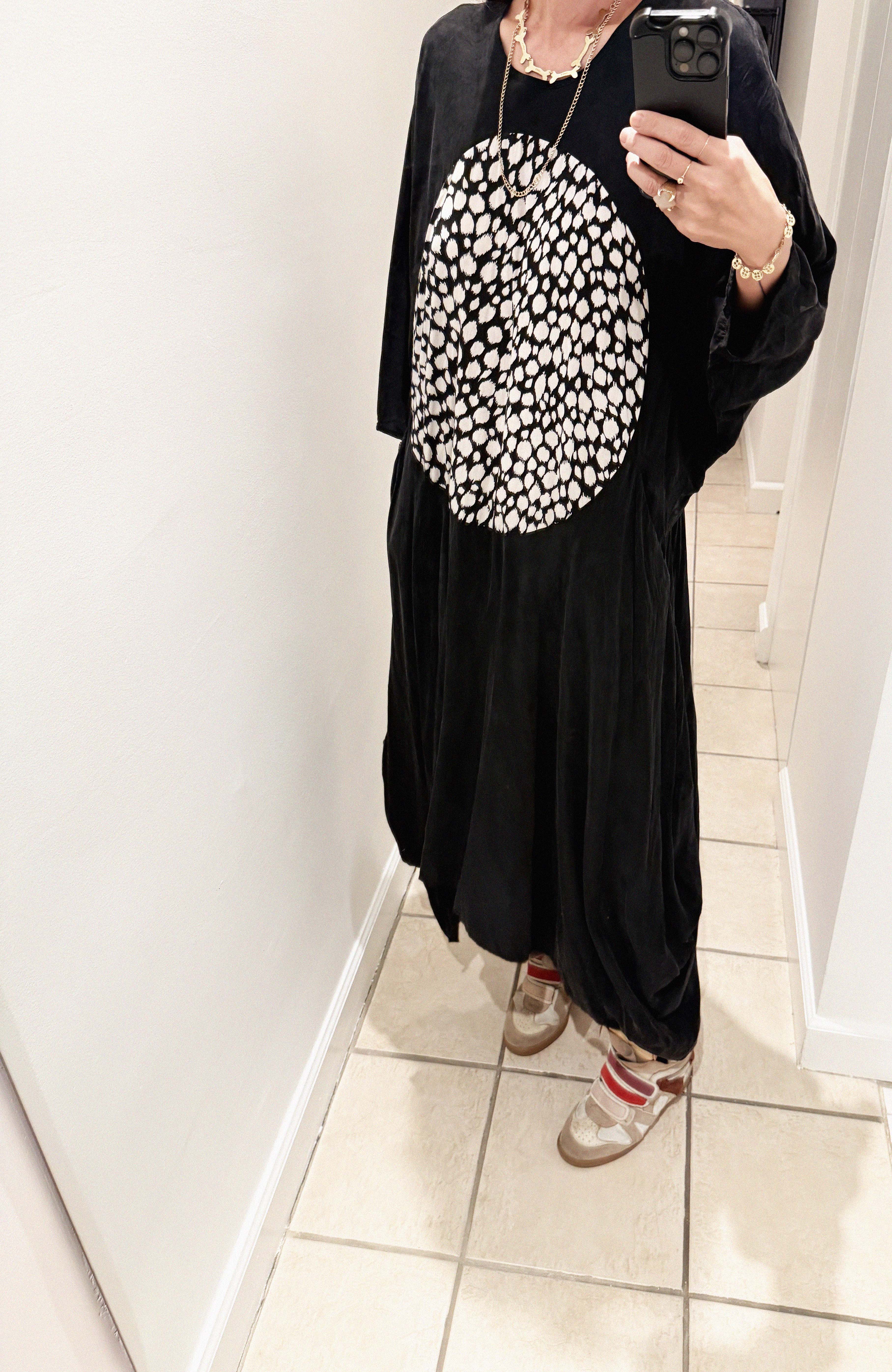 →HENRIK VIBSKOV BLACK CIRCLE OVERSIZED DRESS← SANG A SELECTS