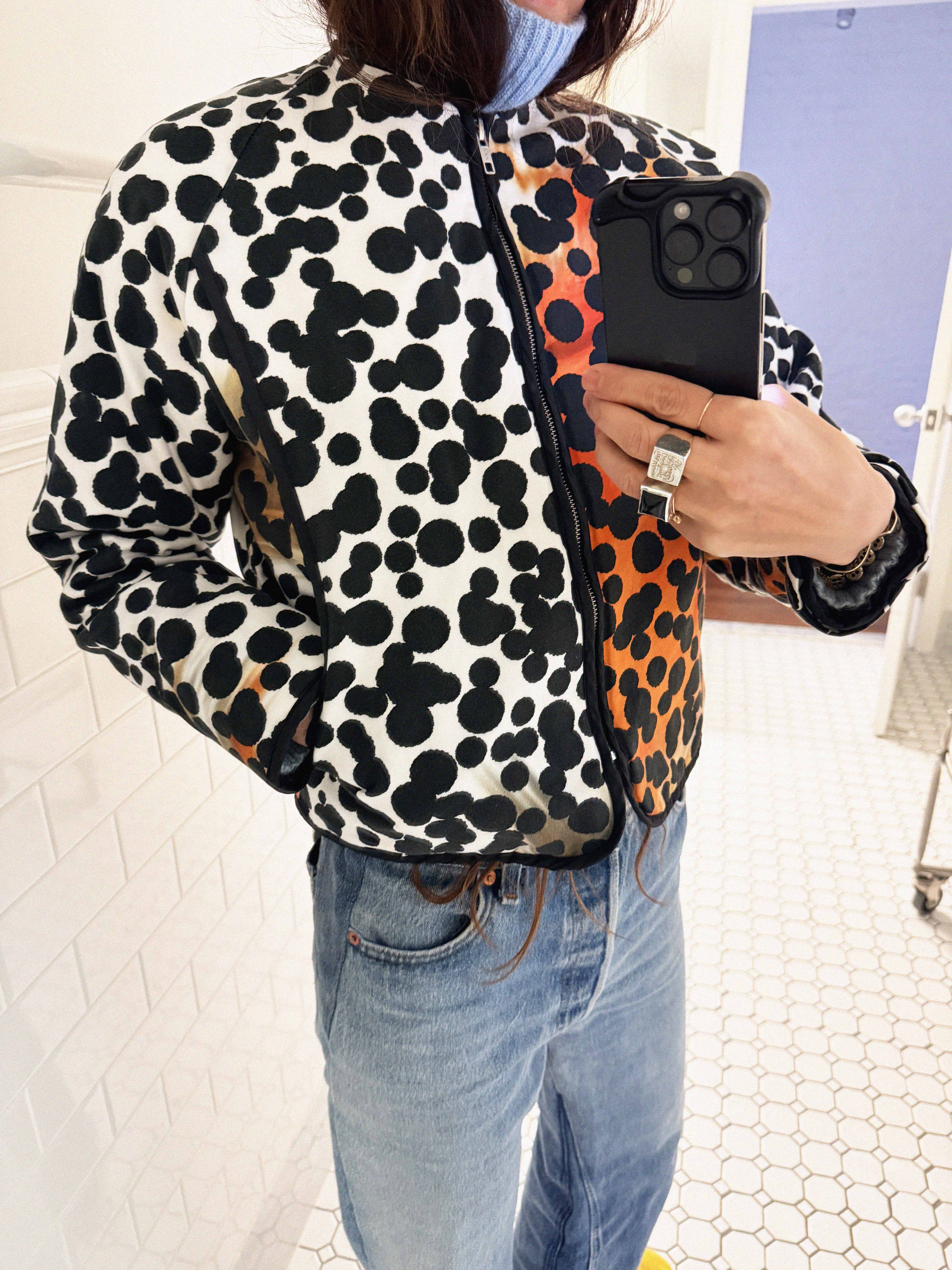 →HENRIK VIBSKOV “SPLIT DOT” QUILTED ART JACKET← SANG A SELECTS