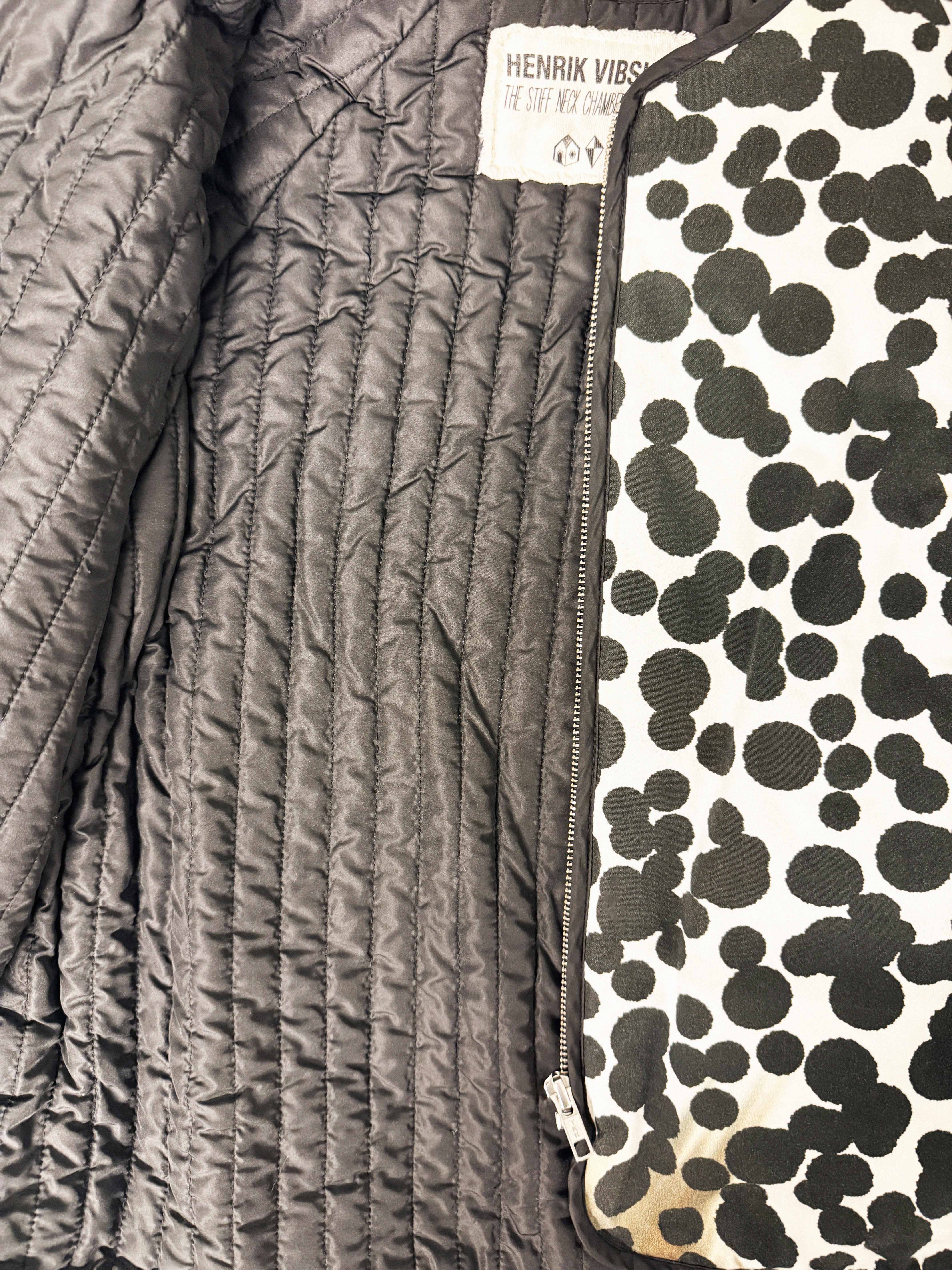 →HENRIK VIBSKOV “SPLIT DOT” QUILTED ART JACKET← SANG A SELECTS