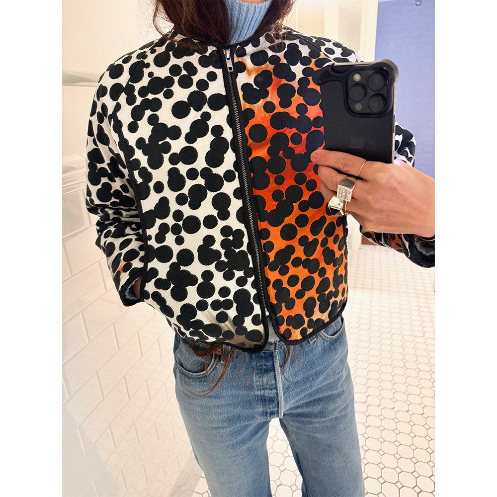 →HENRIK VIBSKOV “SPLIT DOT” QUILTED ART JACKET← SANG A SELECTS